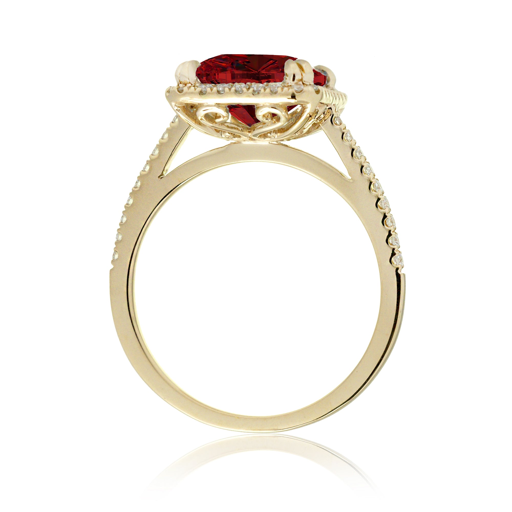 The Signature Emerald Cut Ruby Ring