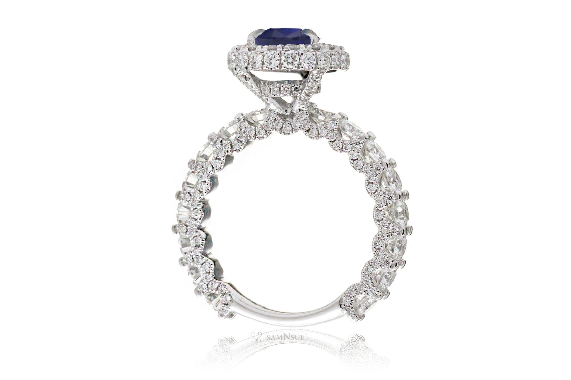 The Florence Pear Sapphire Ring (Lab-Grown)