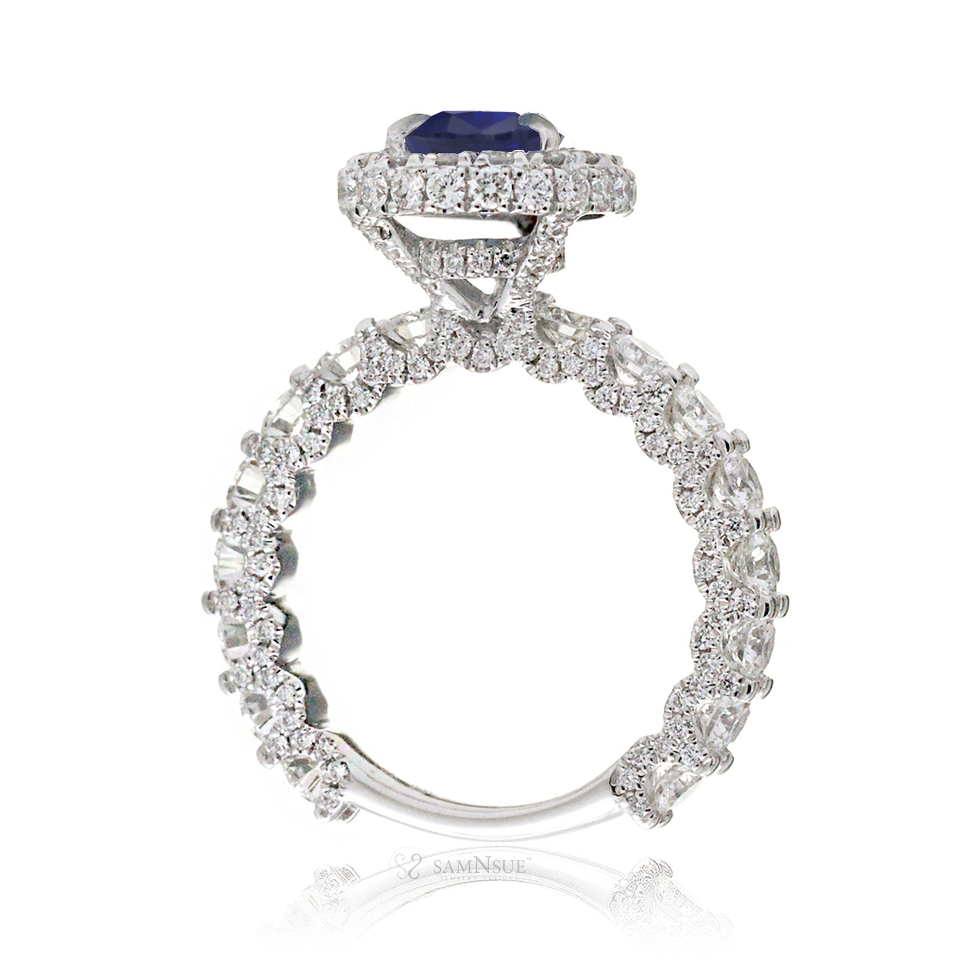 The Florence Pear Sapphire Ring (Lab-Grown)