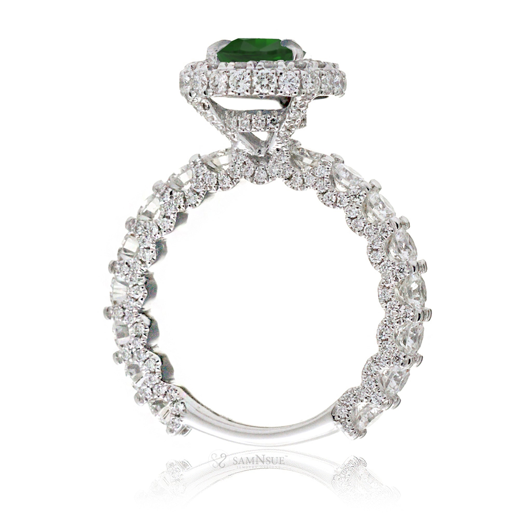 The Florence Pear Emerald Ring (Lab-Grown)