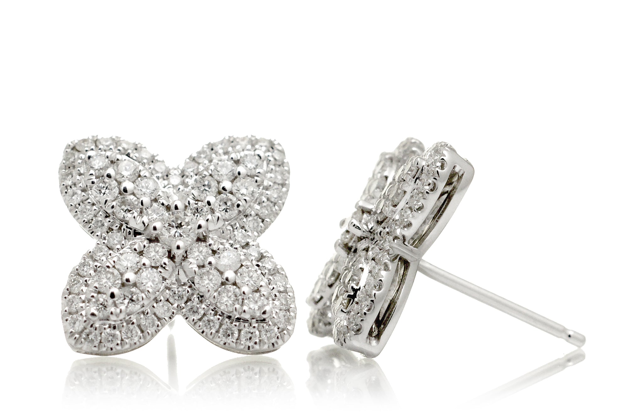 The Clover Cluster Diamond Studs (0.97 ct tw.)