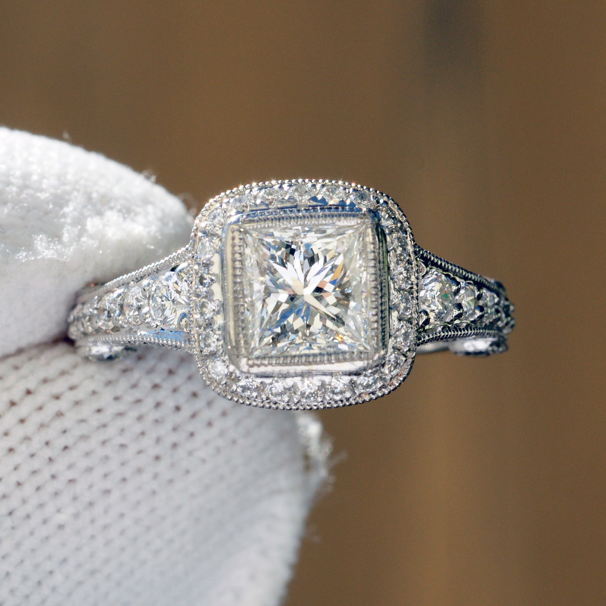 The Gwendoline Princess Cut Diamond (E.G.L. F/VS1)