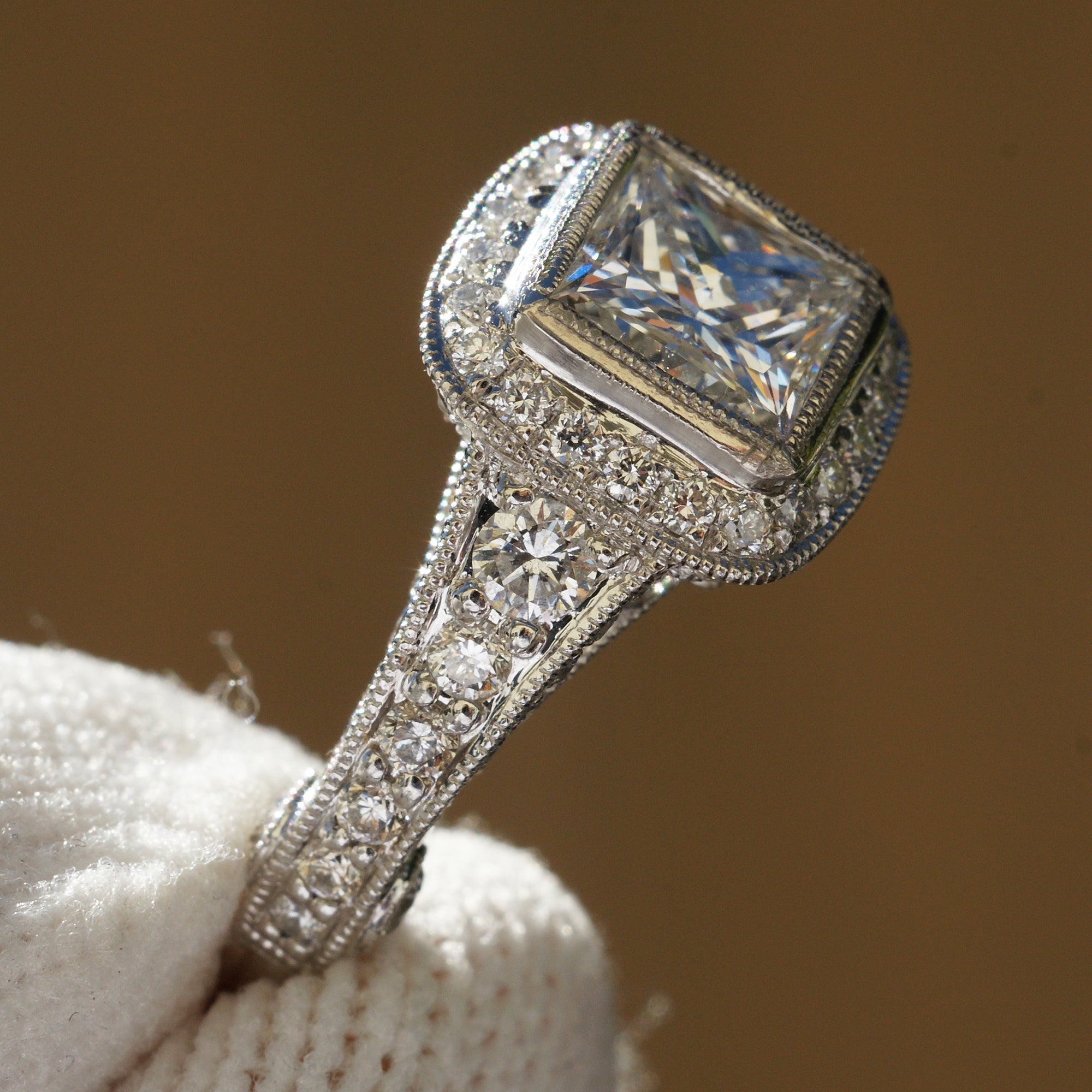 The Gwendoline Princess Cut Diamond (E.G.L. F/VS1)
