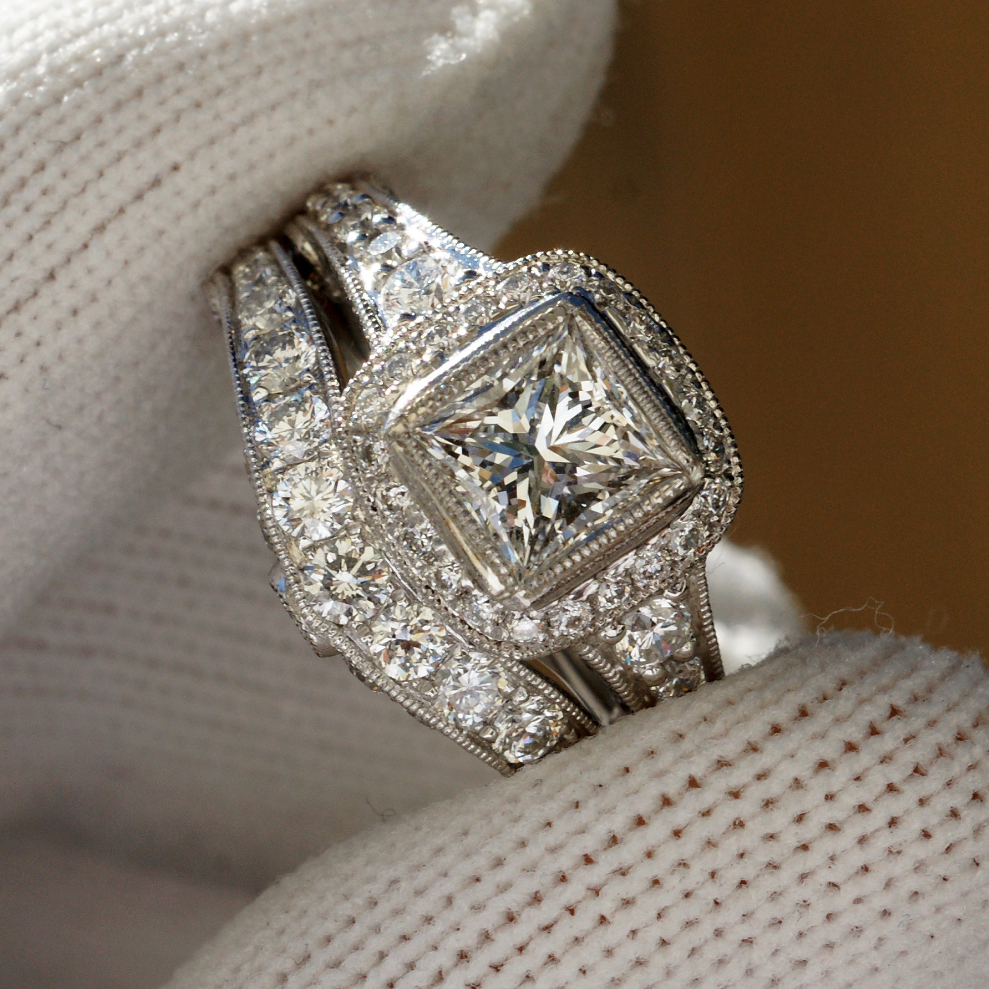 The Gwendoline Princess Cut Diamond (E.G.L. F/VS1)
