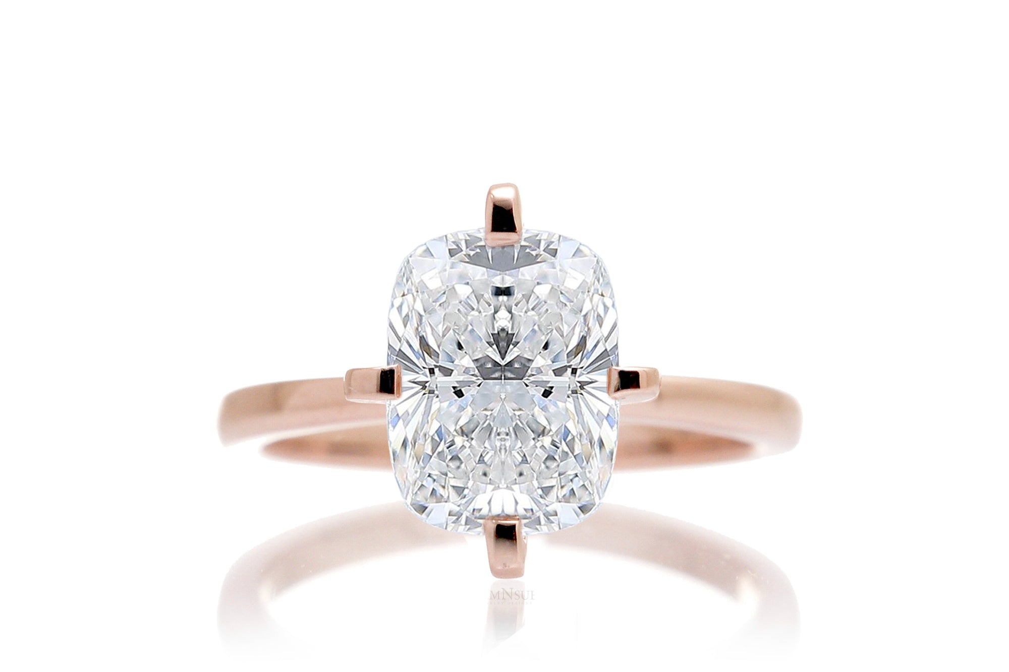 The Adeline Cushion Diamond Ring (Lab-Grown)