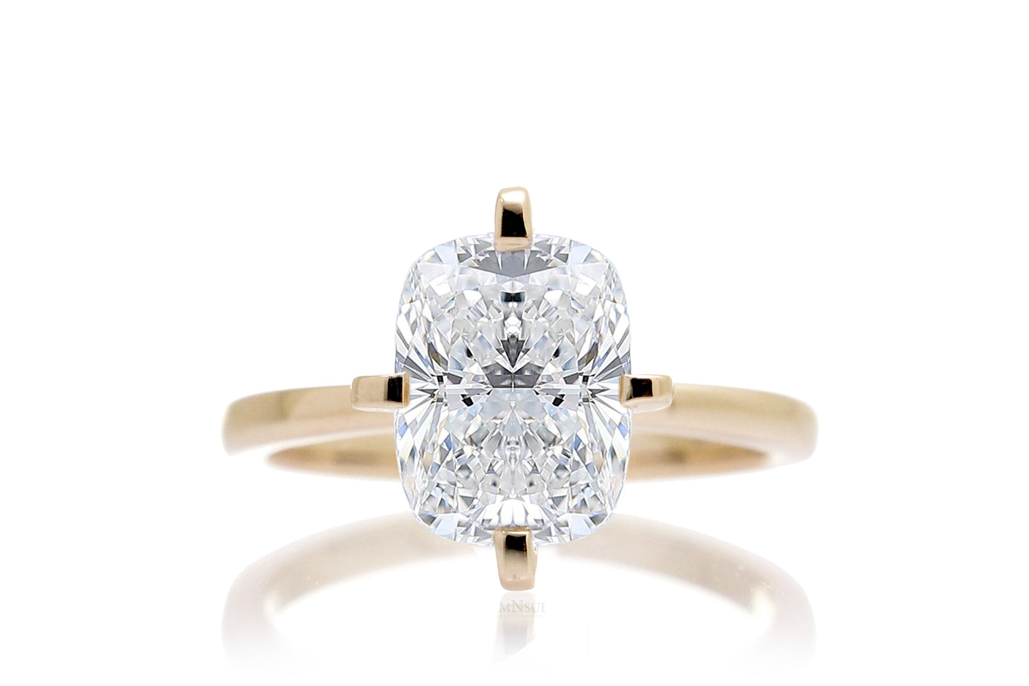 The Adeline Cushion Diamond Ring (Lab-Grown)