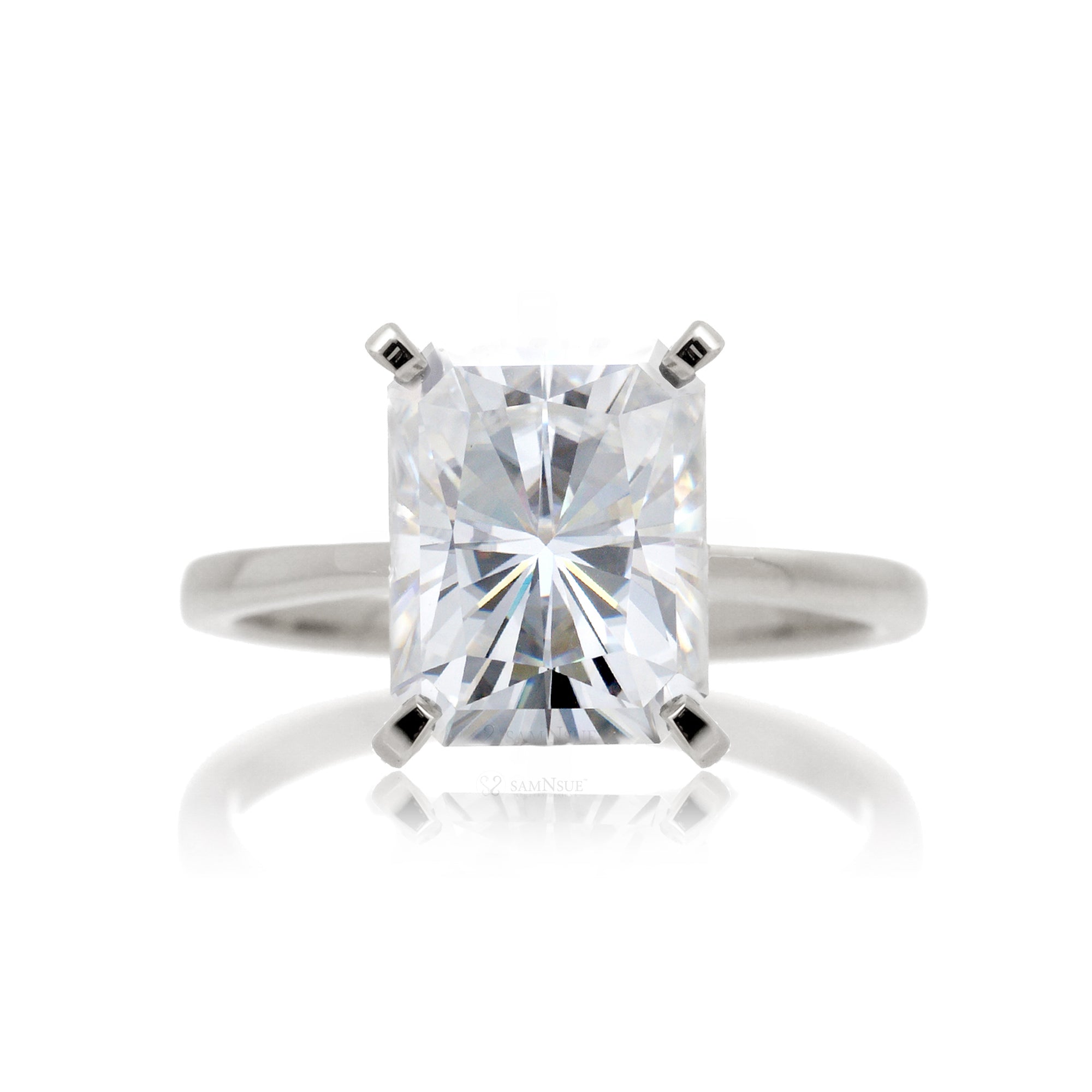 The Adeline Radiant Cut Moissanite