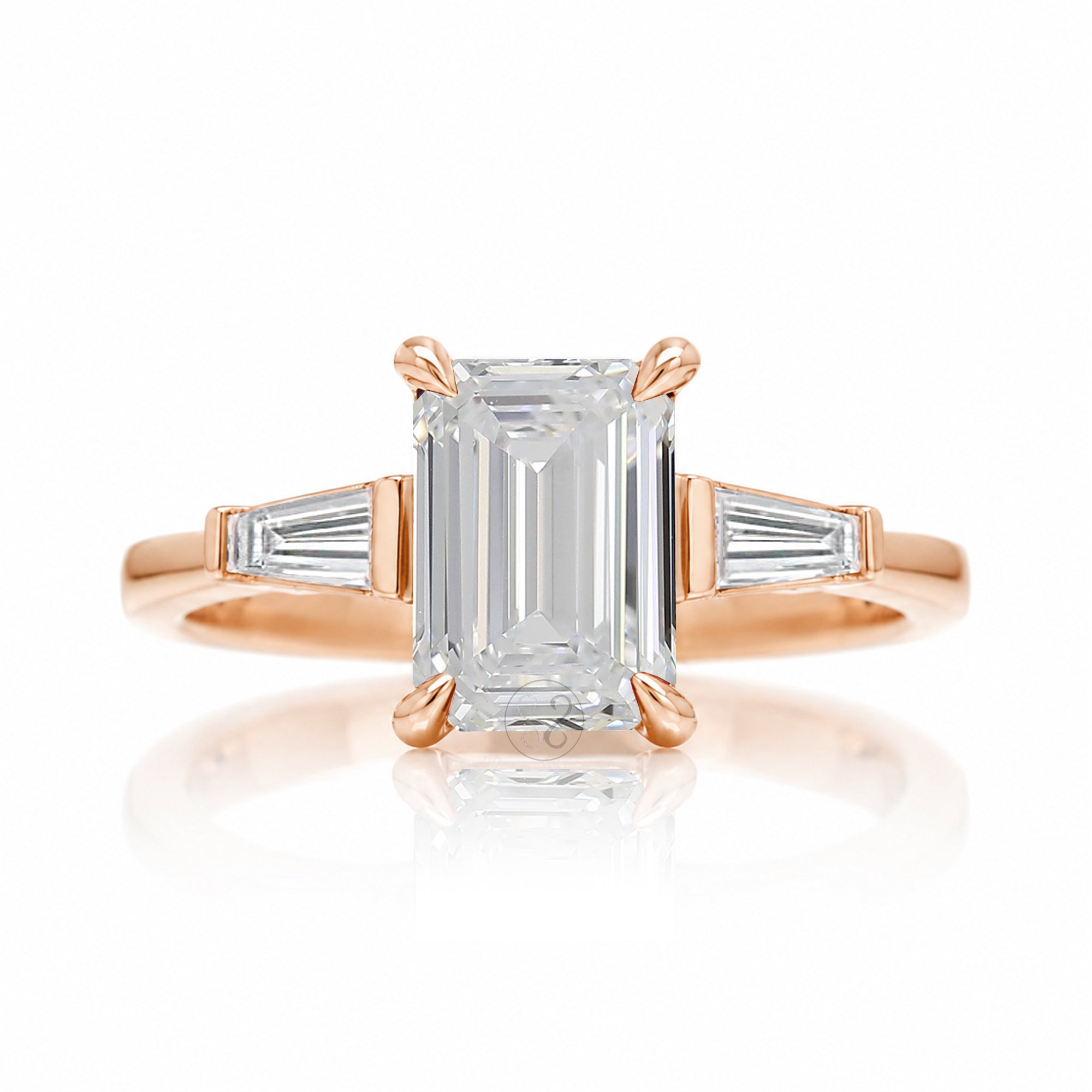 The Alice Emerald Cut Diamond Ring (Lab Grown)