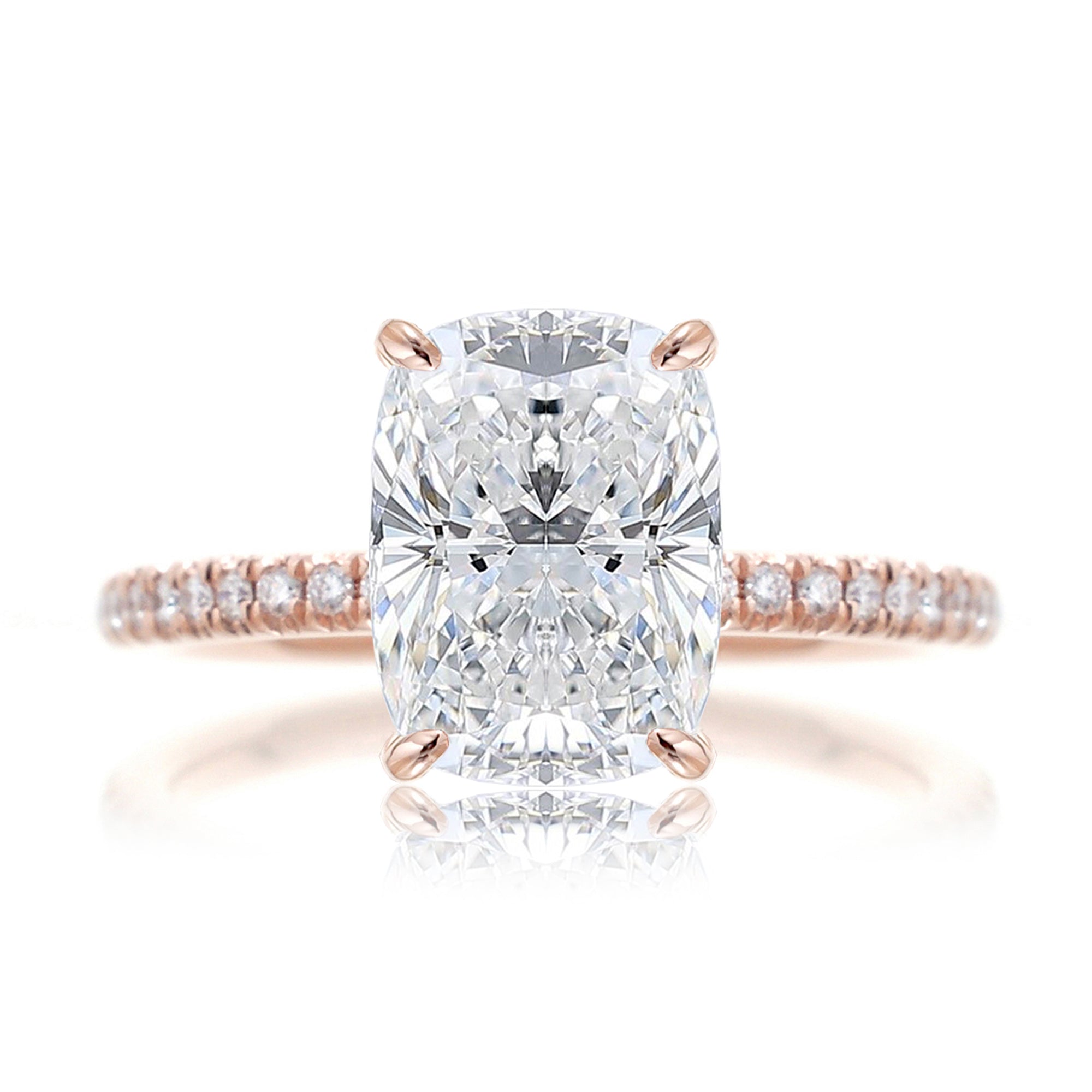 The Ava Cushion Diamond Ring ( Lab-Grown)