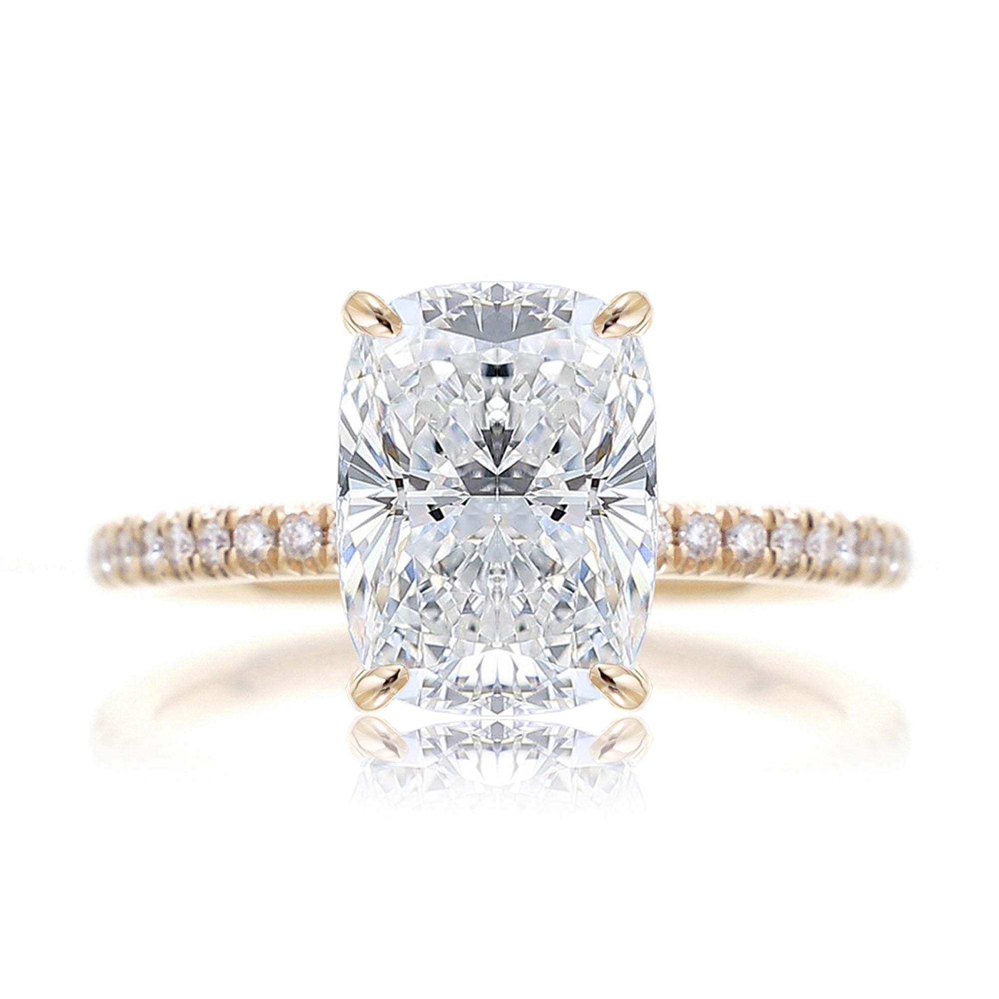 The Ava Cushion Diamond Ring ( Lab-Grown)