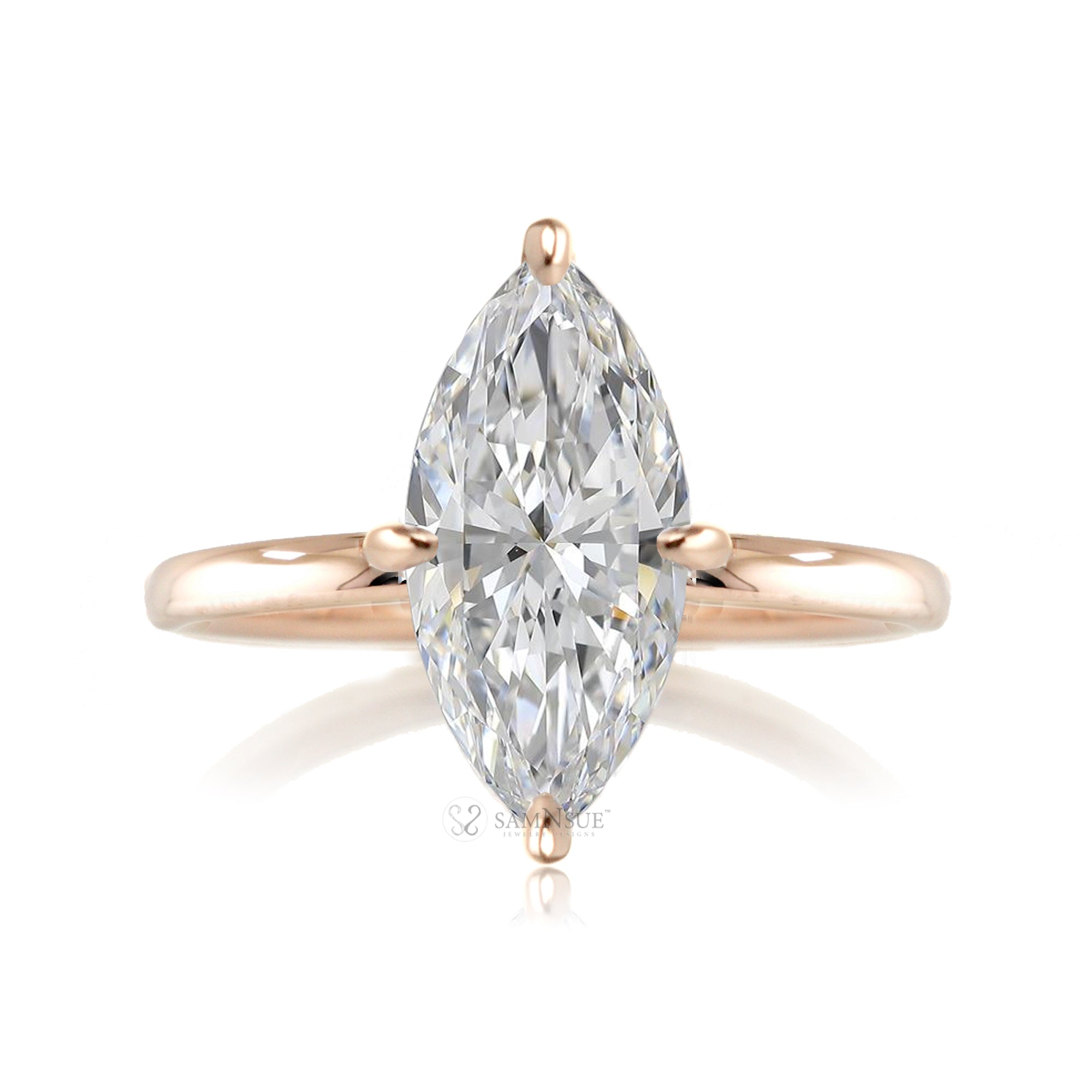 The Ava Marquise Diamond Ring ( Lab-Grown)