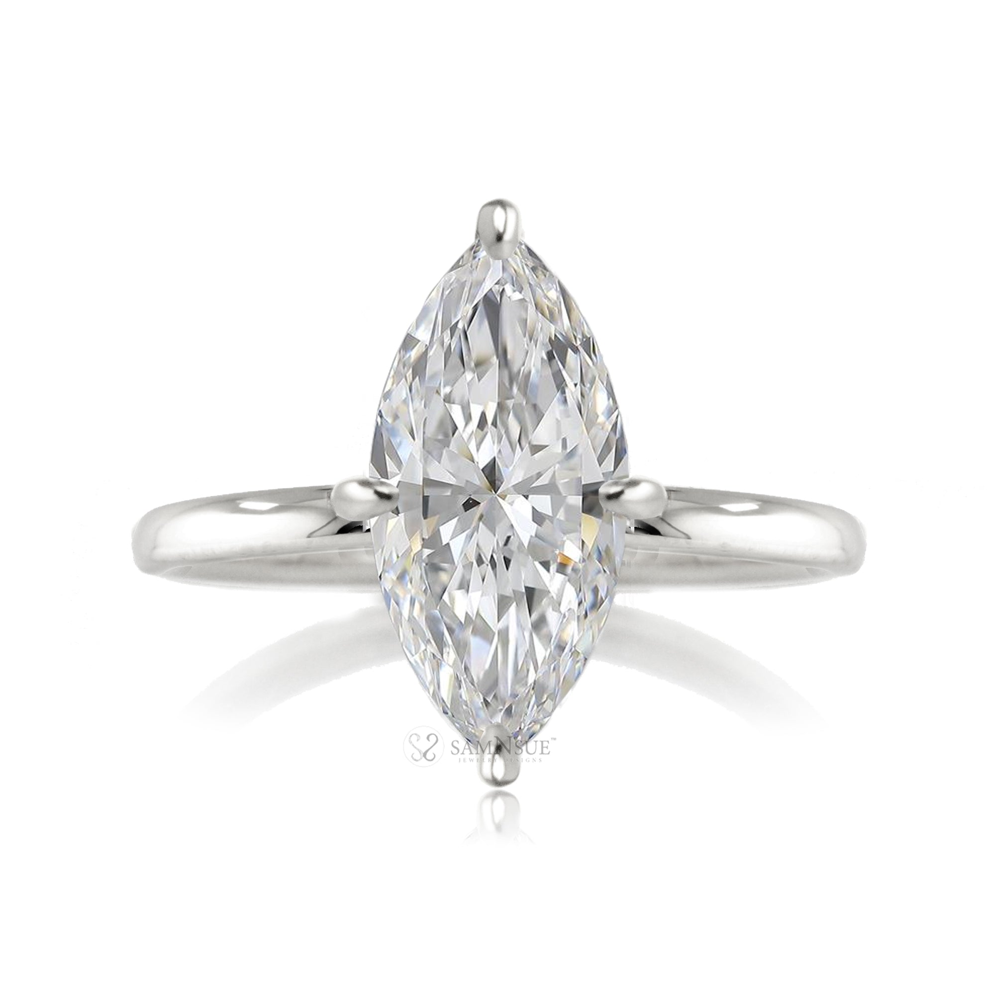The Ava Marquise Diamond Ring ( Lab-Grown)