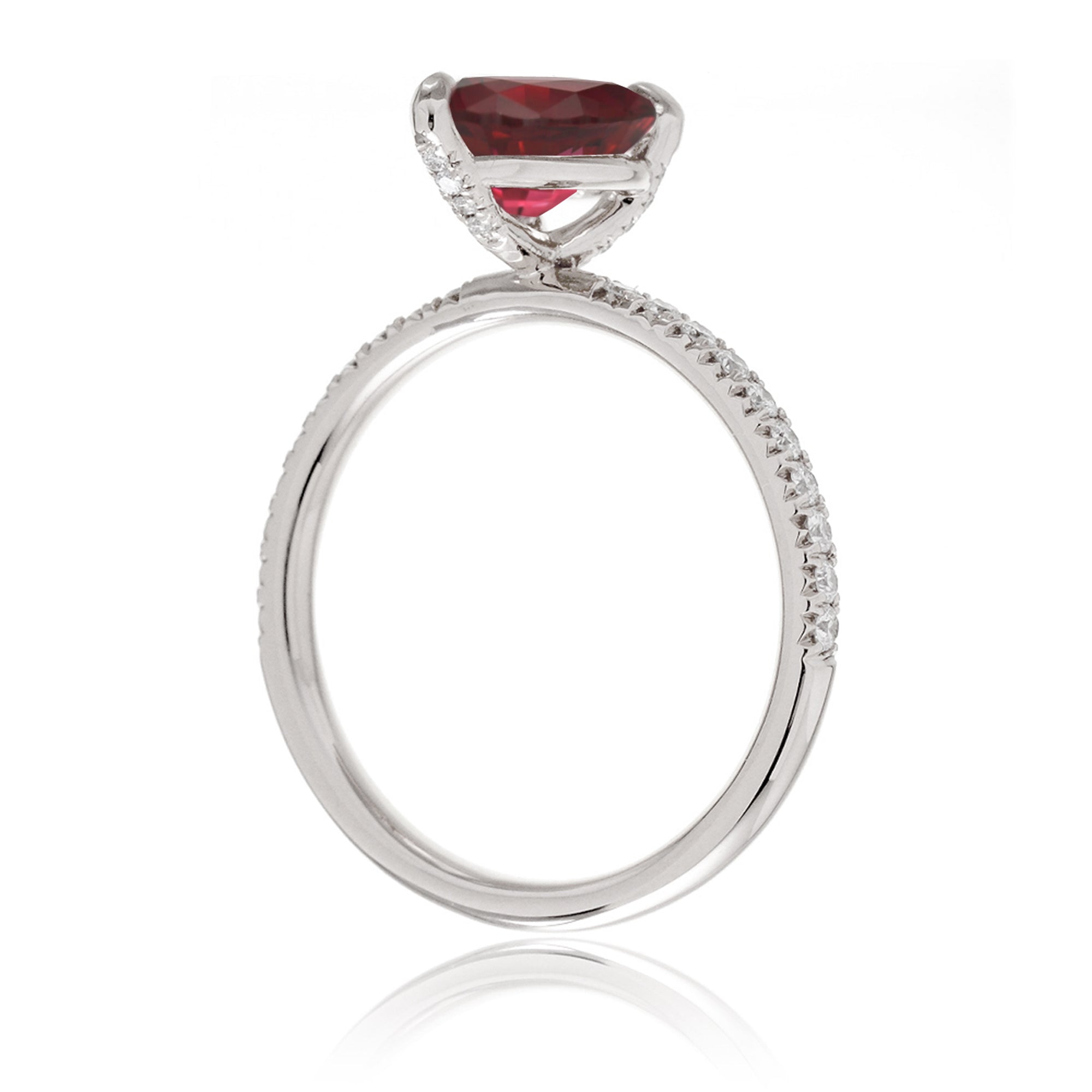 The Ava Pear Ruby (Lab-Grown)