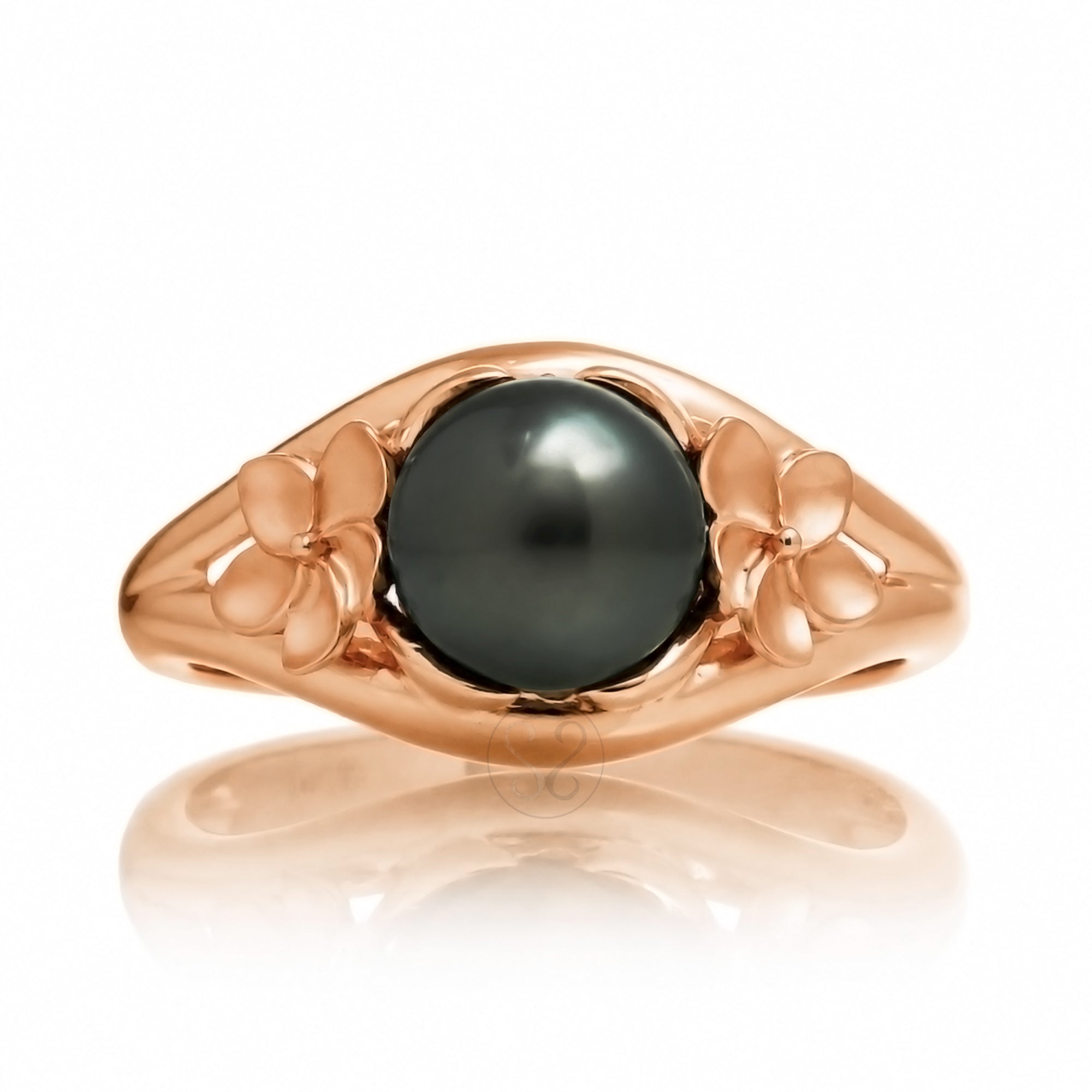 The Plumeria Pearl Embrace Ring