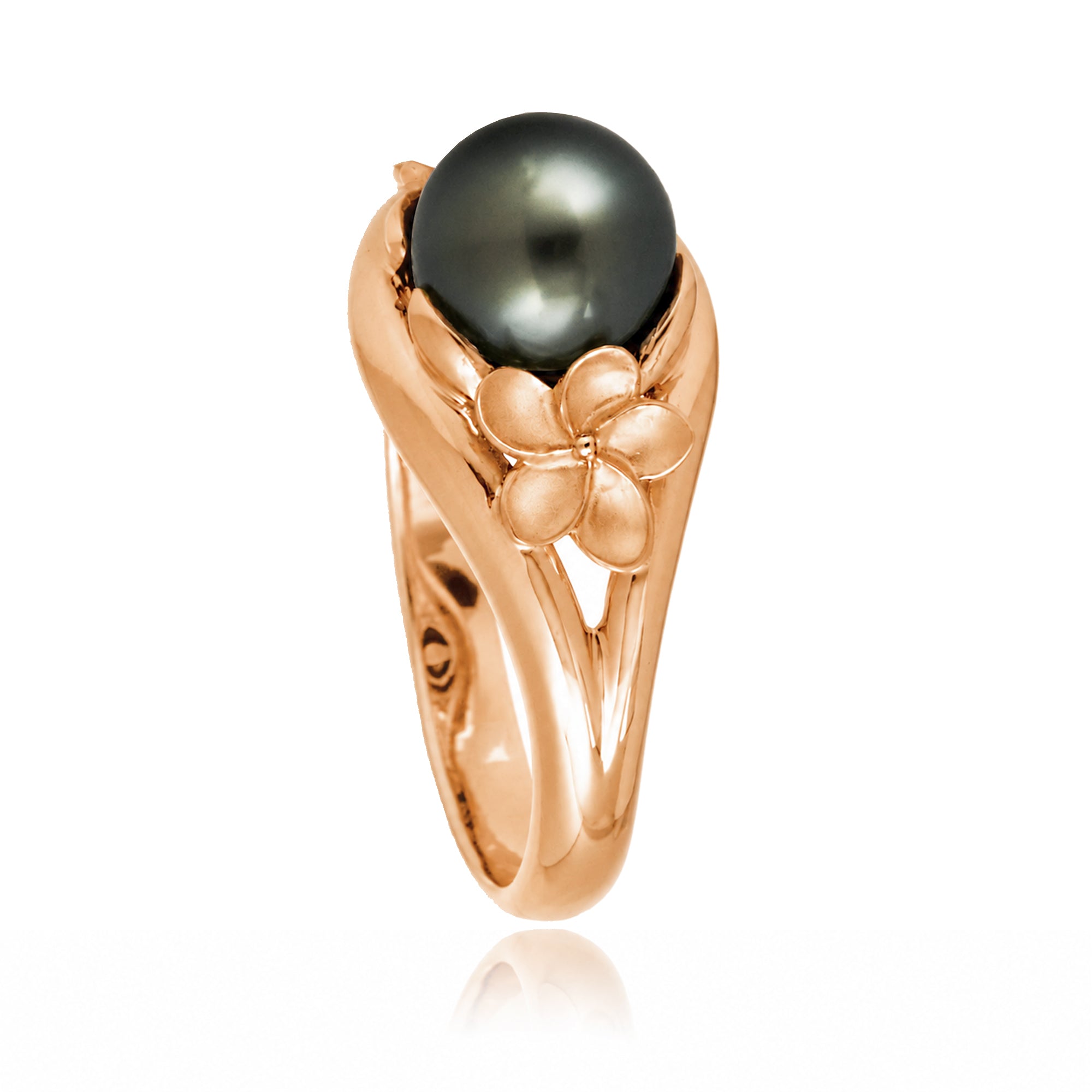 The Plumeria Pearl Embrace Ring