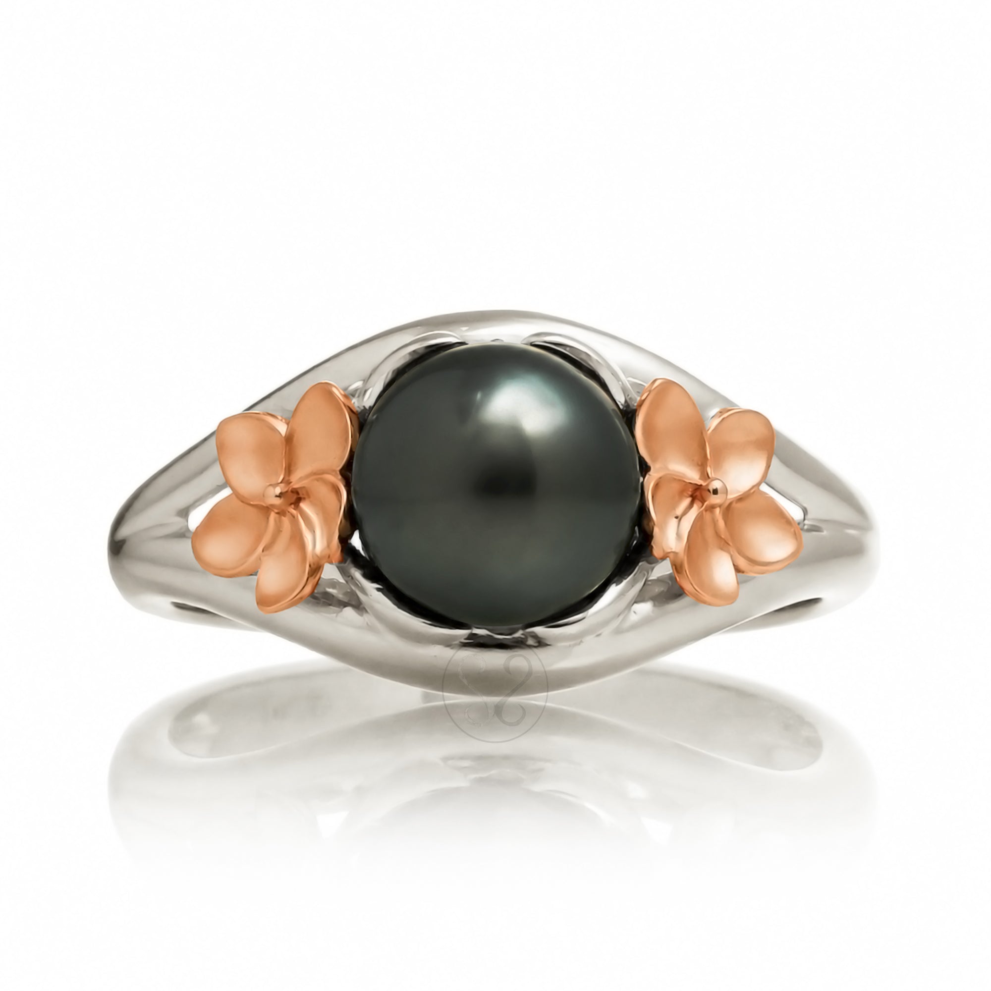 The Plumeria Pearl Embrace Ring