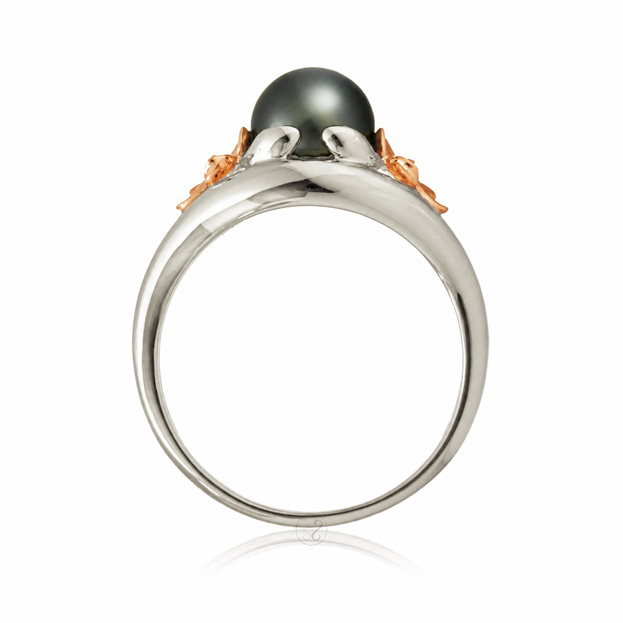 The Plumeria Pearl Embrace Ring