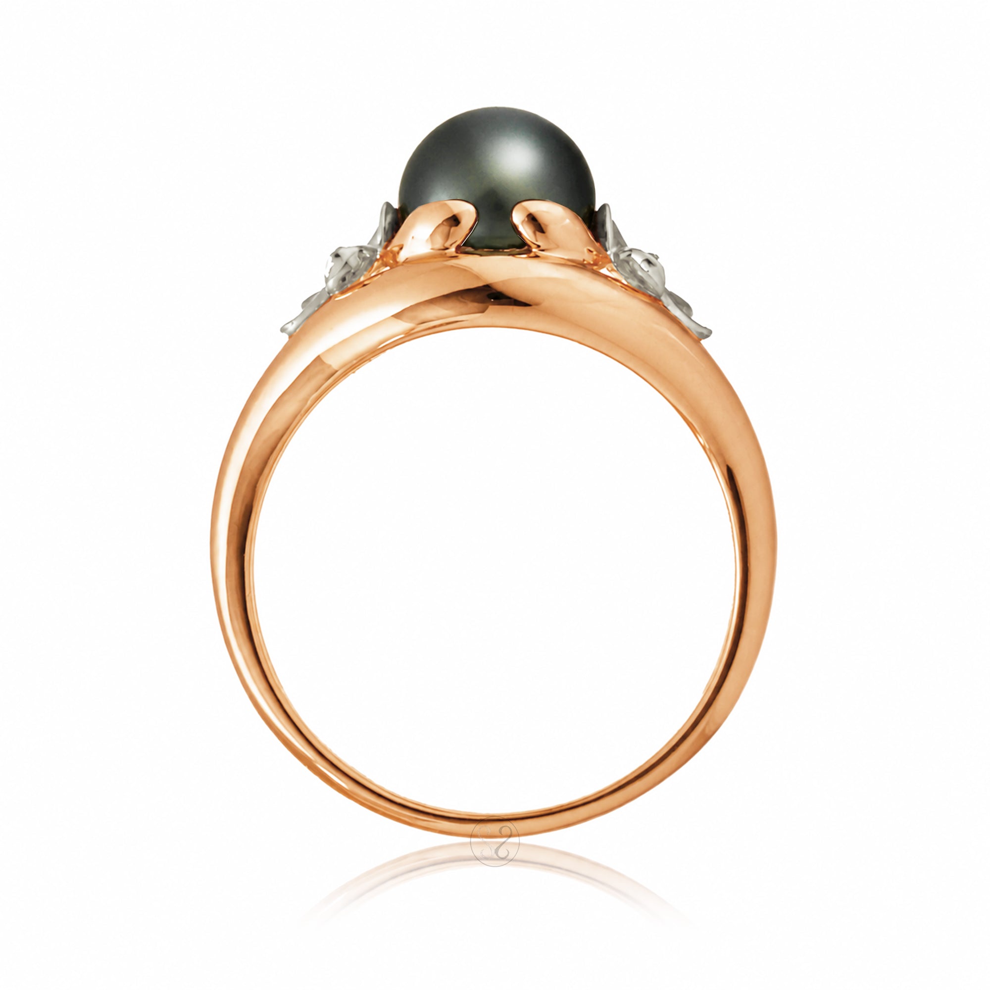 The Plumeria Pearl Embrace Ring