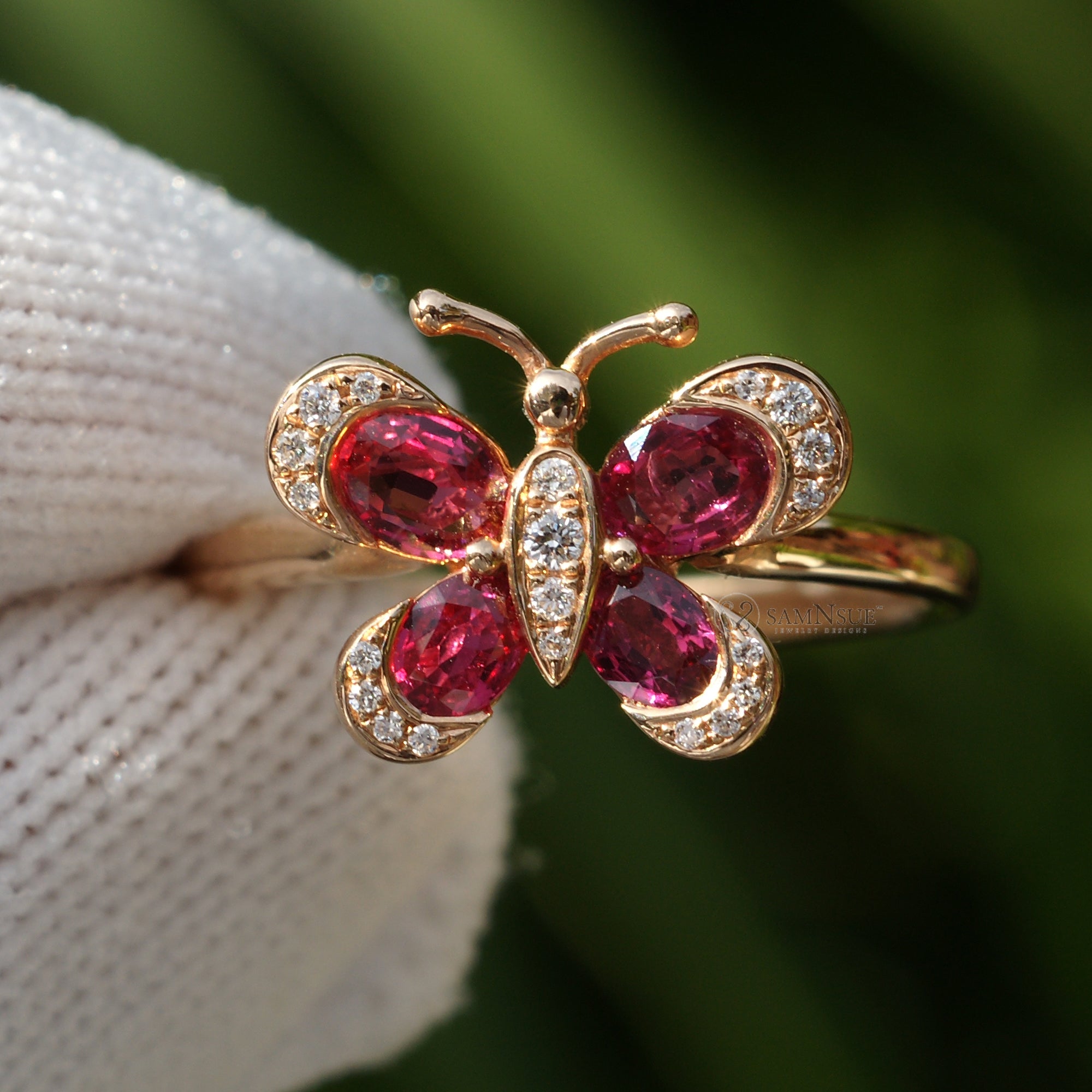 The Agrias Ruby Butterfly Ring