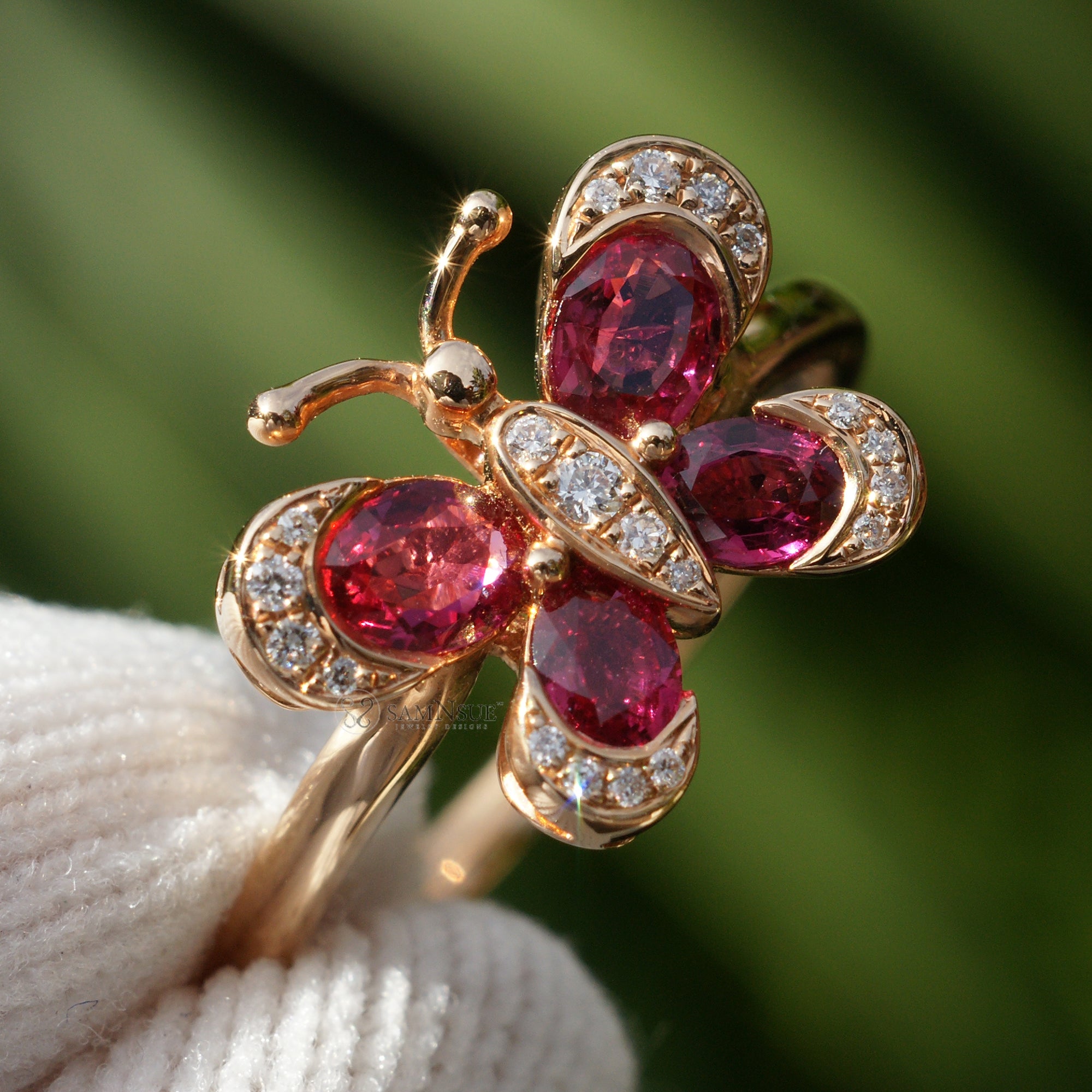 The Agrias Ruby Butterfly Ring