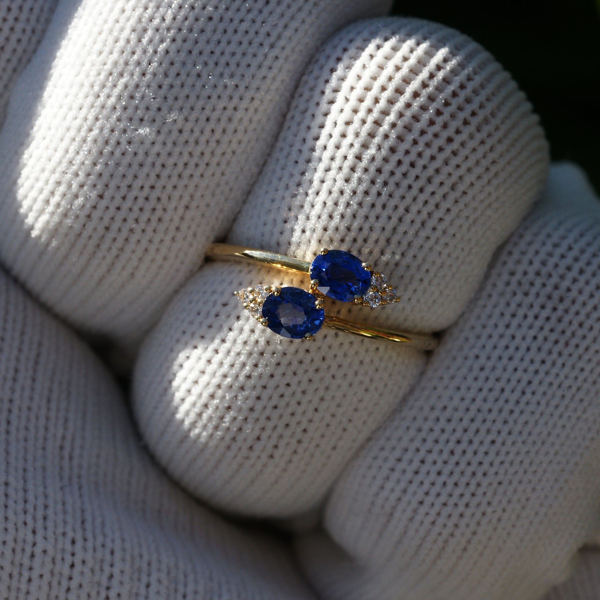 The Bypass Oval Sapphire And Diamond Ring