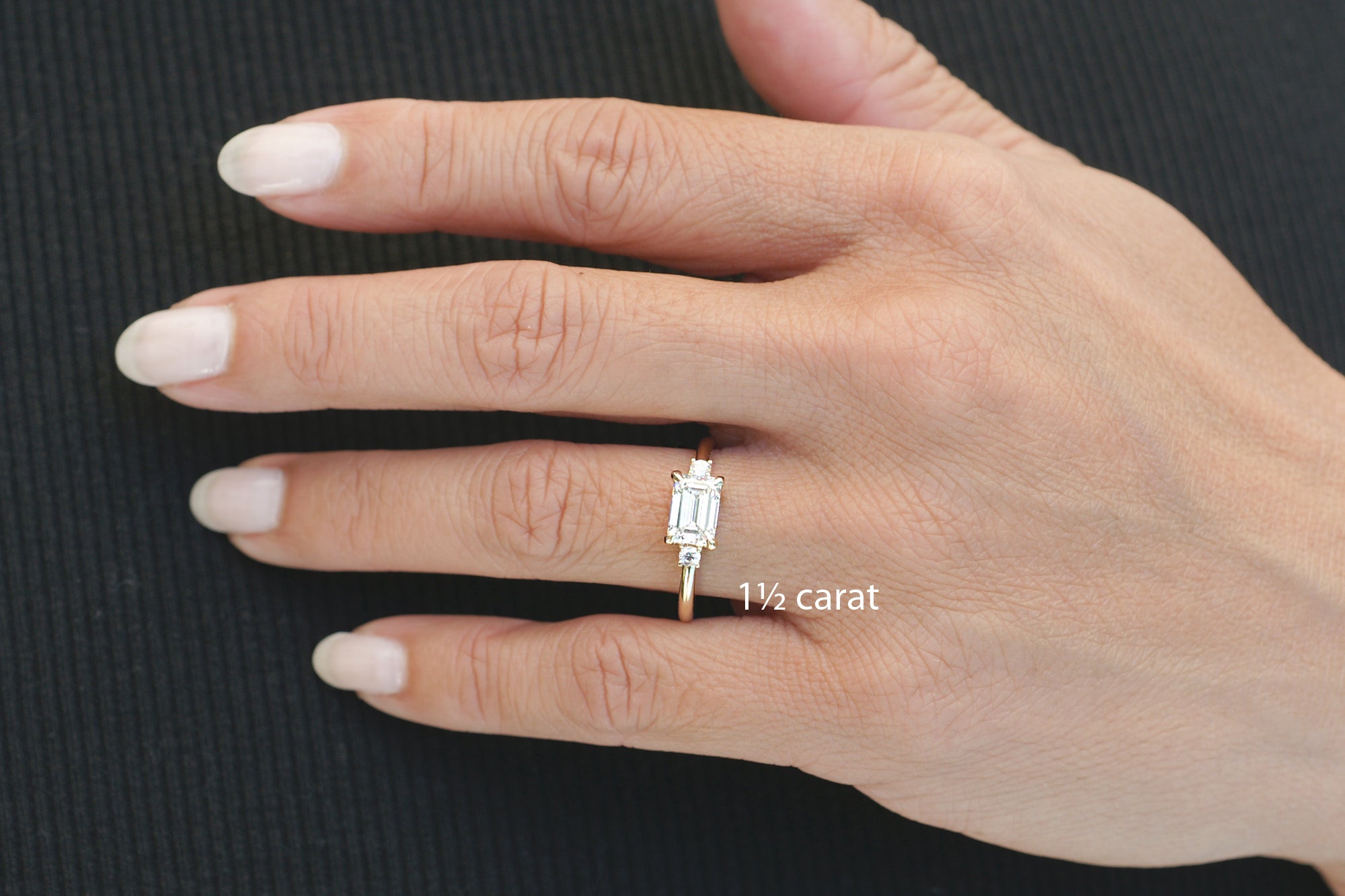 The Lena Radiant Cut Diamond Ring Lab Grown