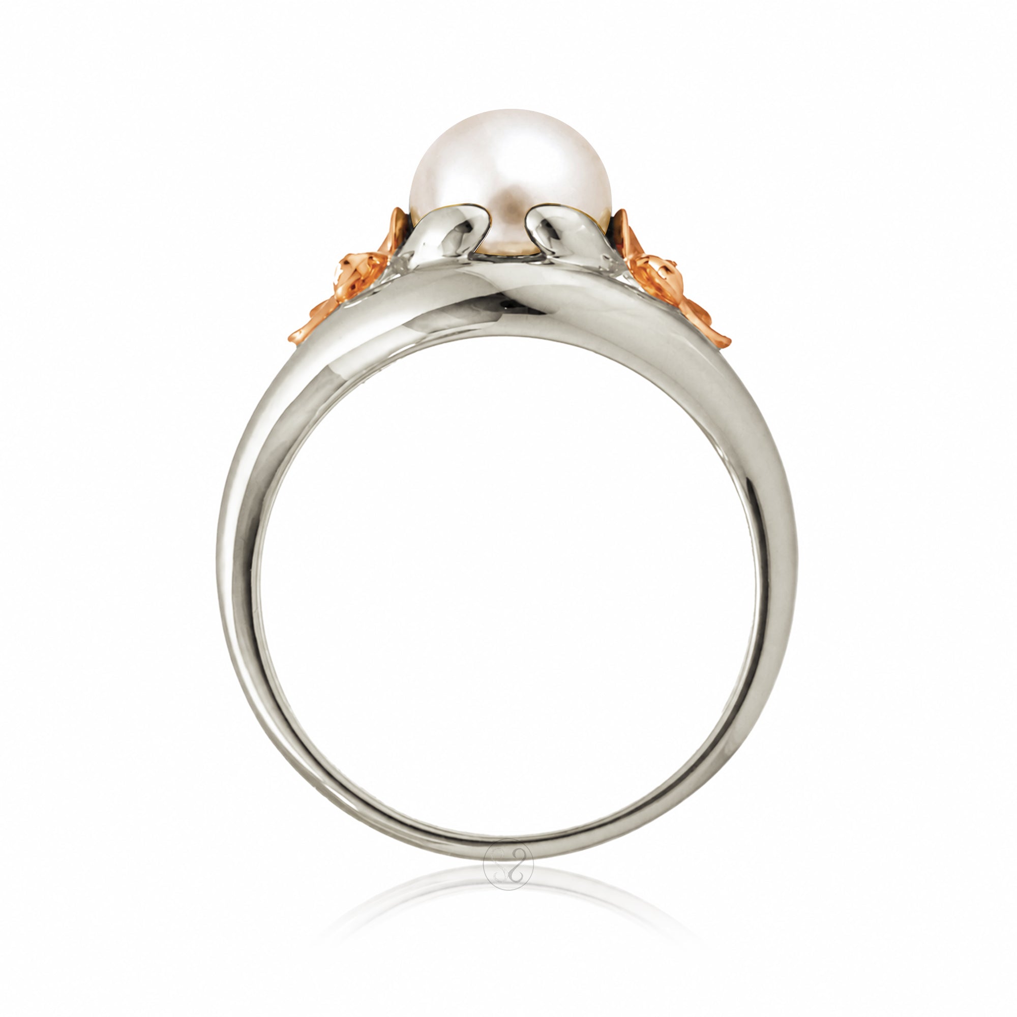 The Plumeria Pearl Embrace Ring