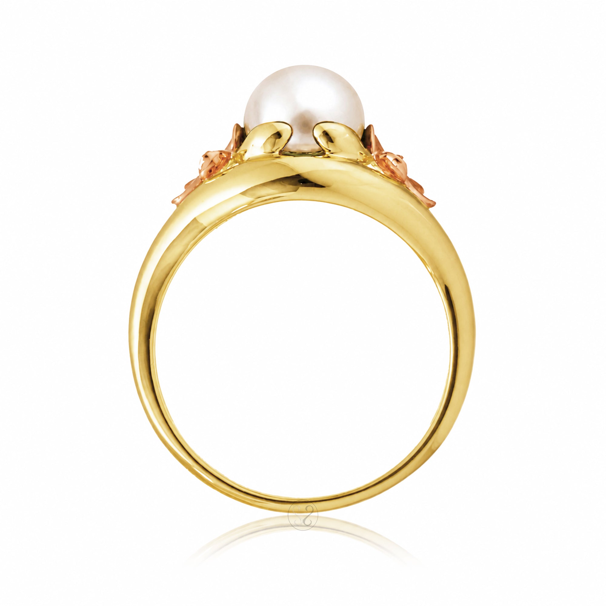 The Plumeria Pearl Embrace Ring