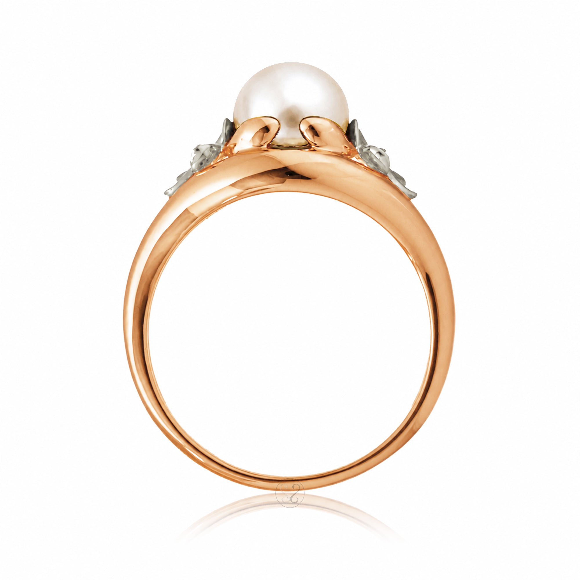 The Plumeria Pearl Embrace Ring