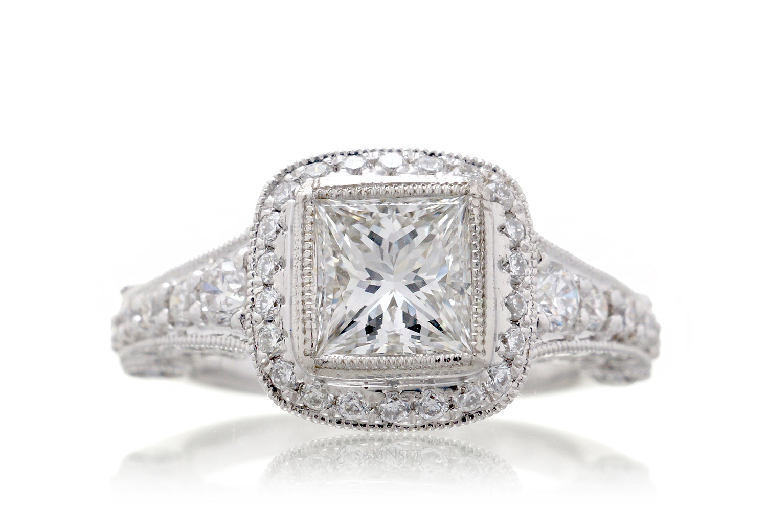 The Silva Princess Cut Diamond (E.G.L. F/VS1)