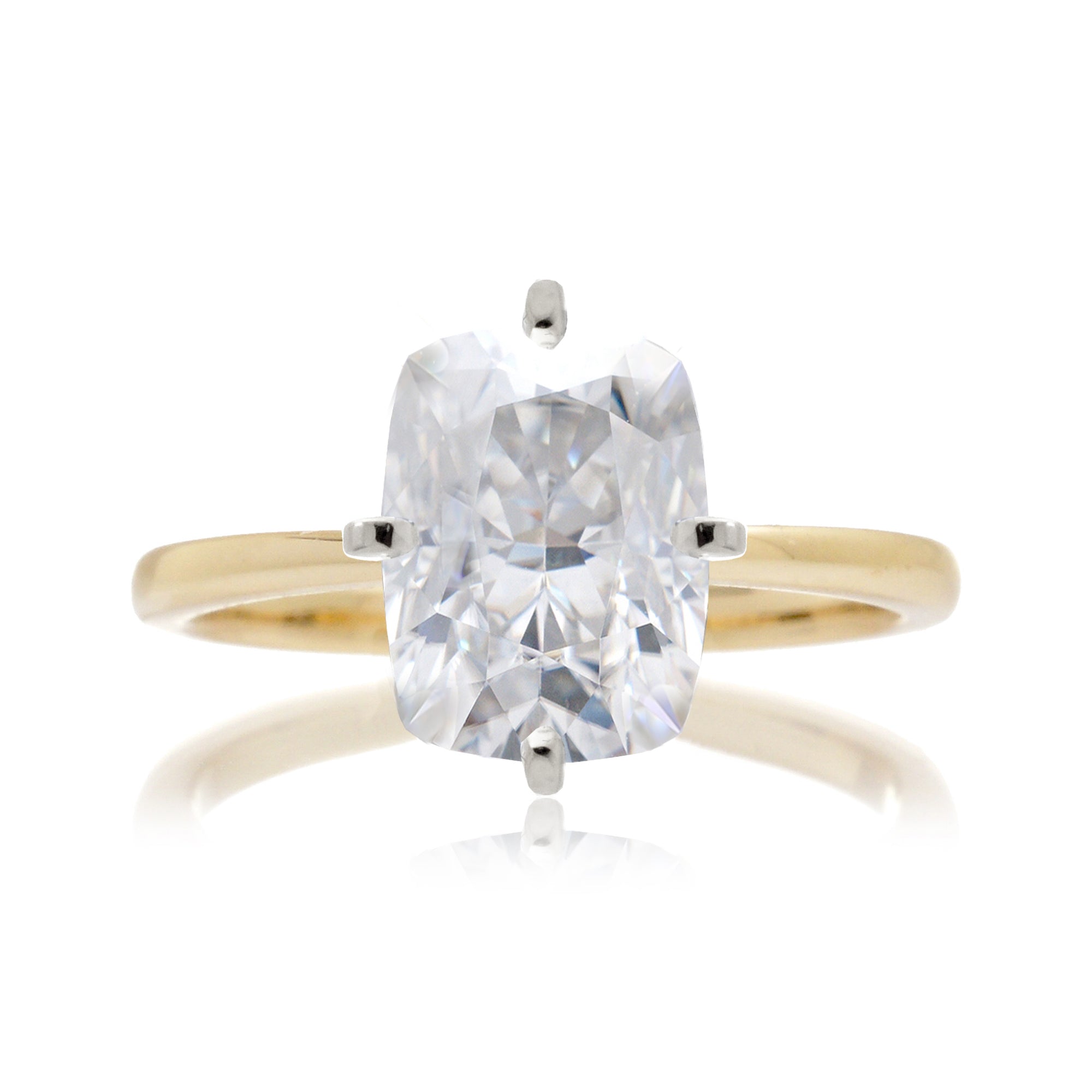 The Adeline Cushion Moissanite Ring