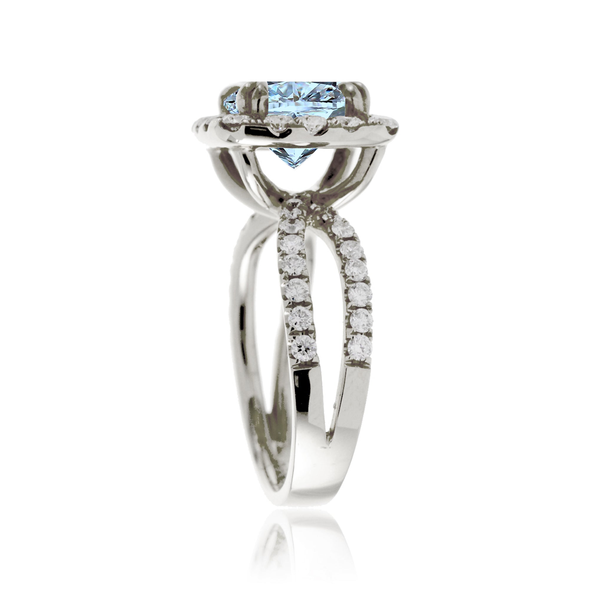 The Bonnie Cushion Aquamarine Ring