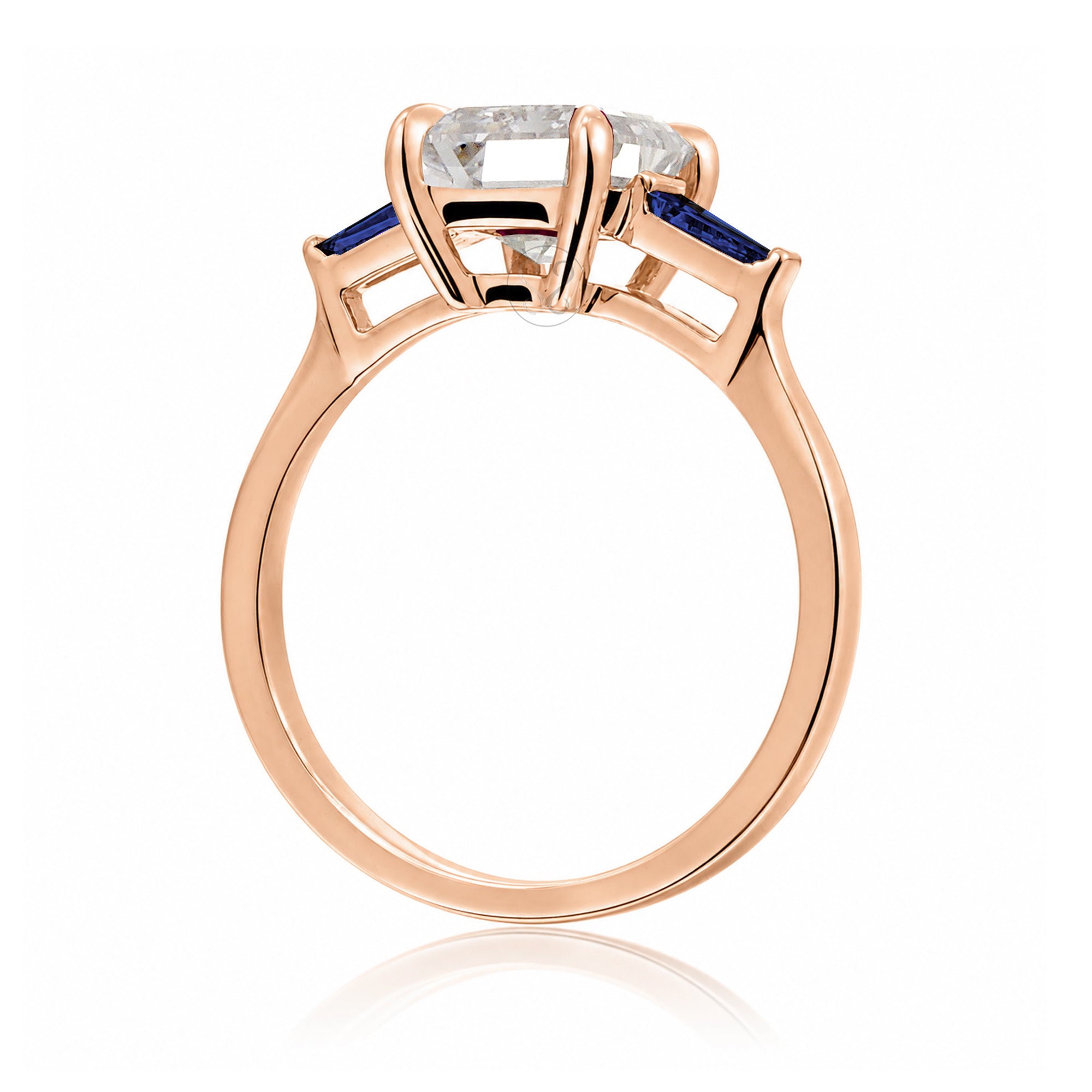 The Alice Emerald Cut Diamond Ring (Lab Grown)