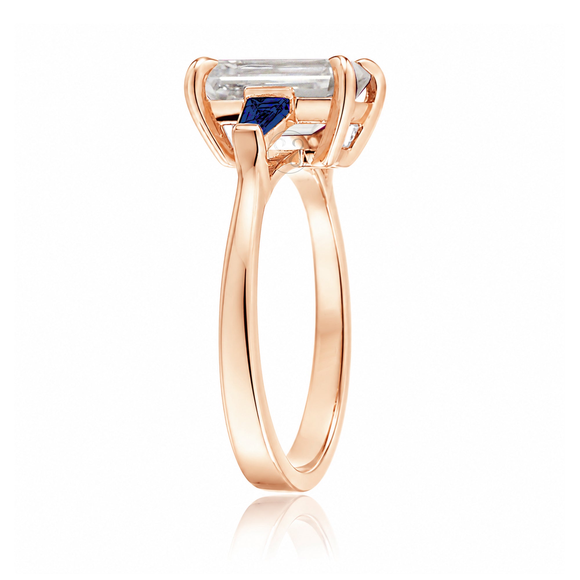 The Alice Emerald Cut Diamond Ring (Lab Grown)