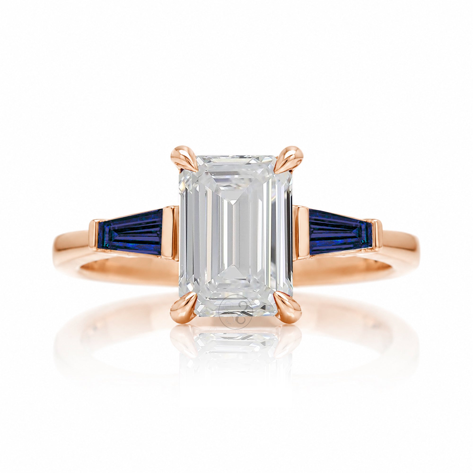 The Alice Emerald Cut Diamond Ring (Lab Grown)
