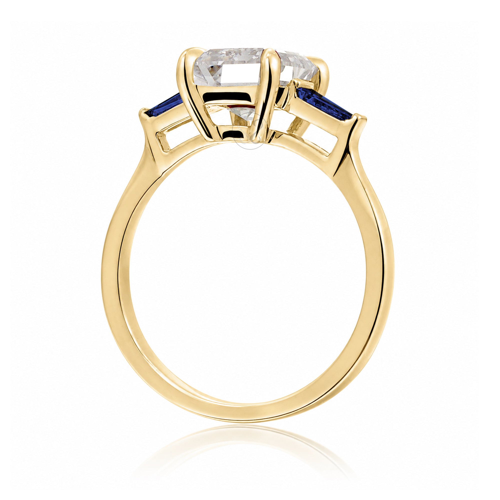 The Alice Emerald Cut Diamond Ring (Lab Grown)