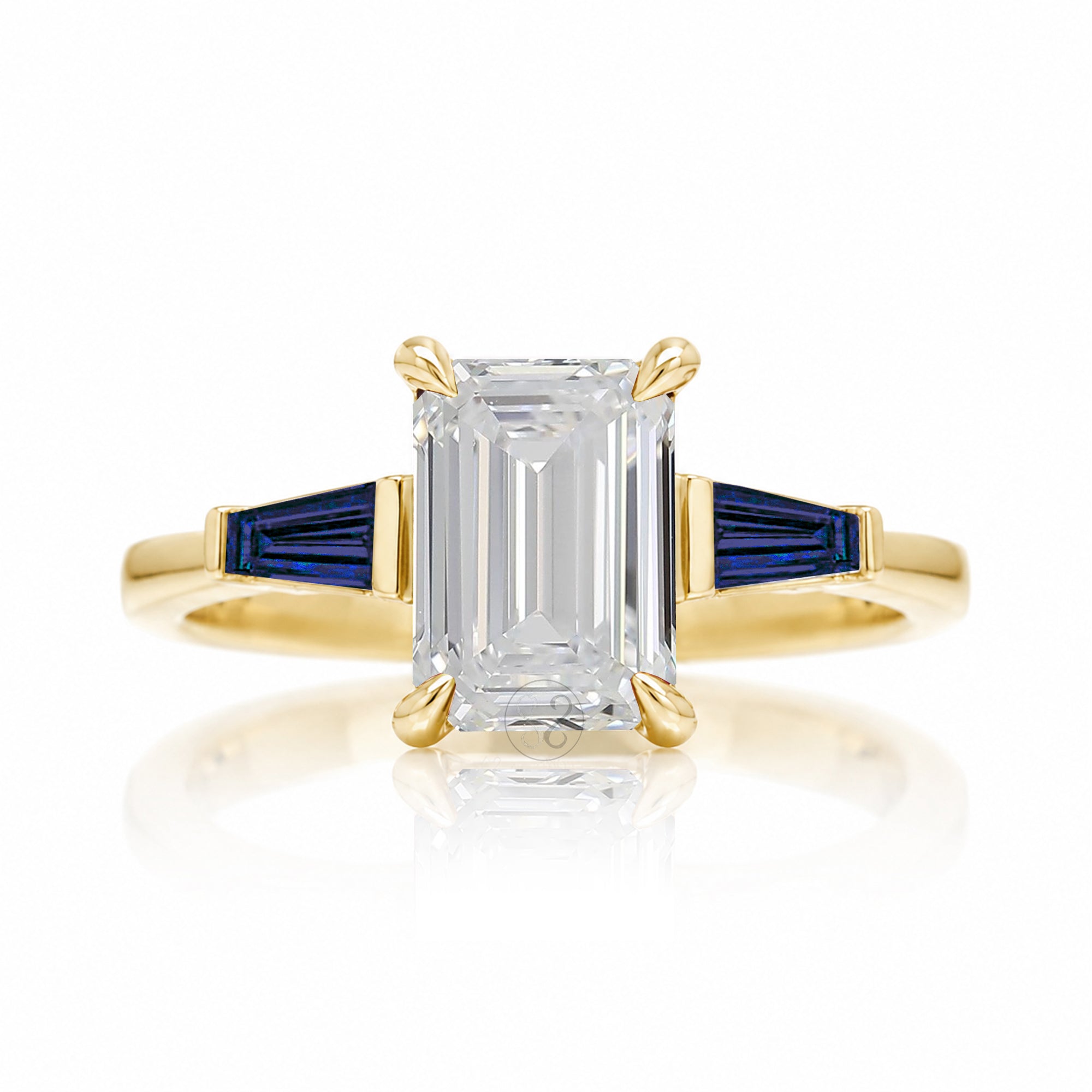 The Alice Emerald Cut Diamond Ring (Lab Grown)