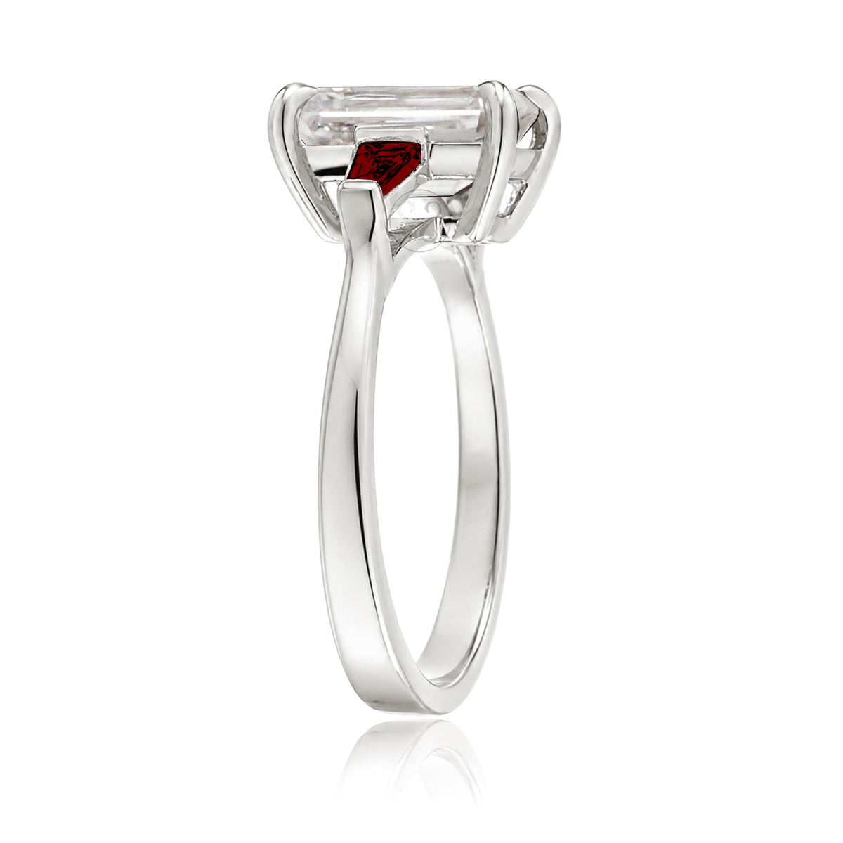 The Alice Emerald Cut Diamond Ring (Lab Grown)