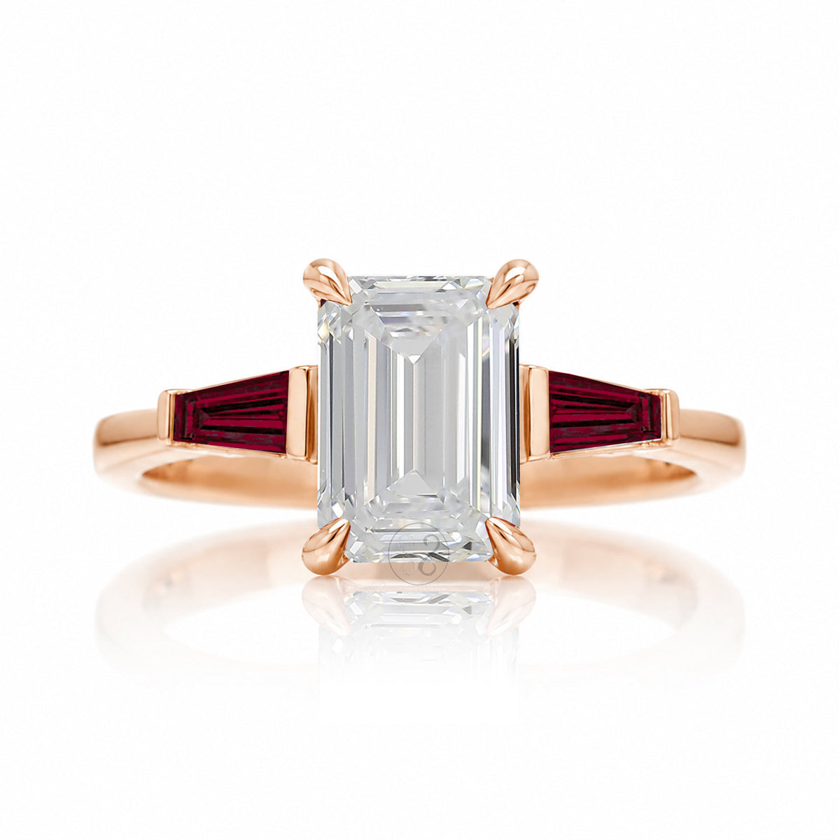 The Alice Emerald Cut Diamond Ring (Lab Grown)
