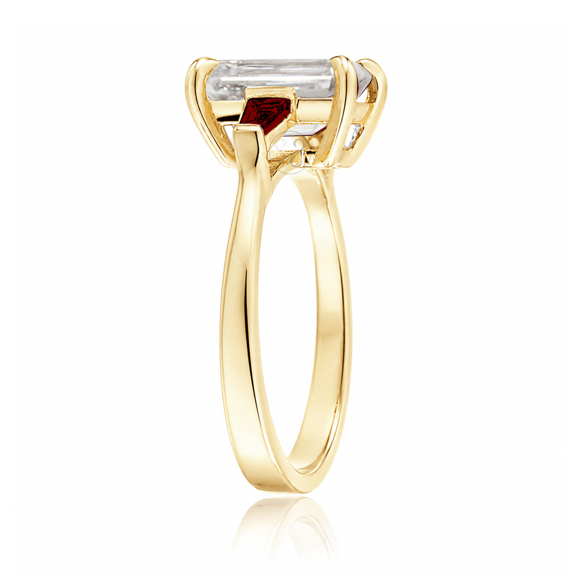The Alice Emerald Cut Diamond Ring (Lab Grown)