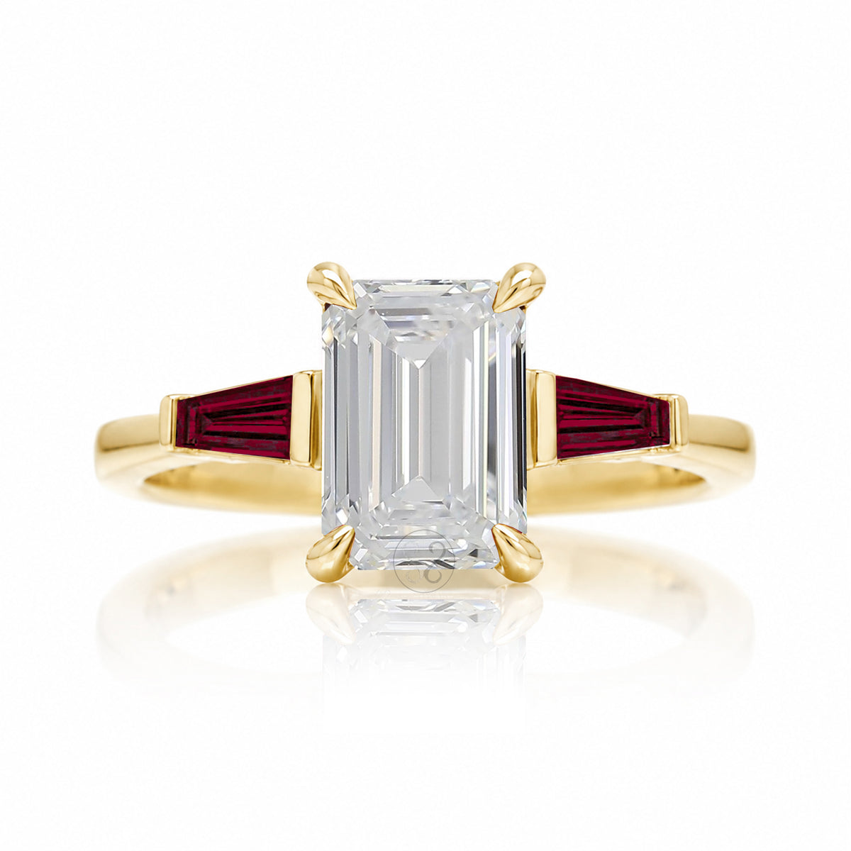 The Alice Emerald Cut Diamond Ring (Lab Grown)