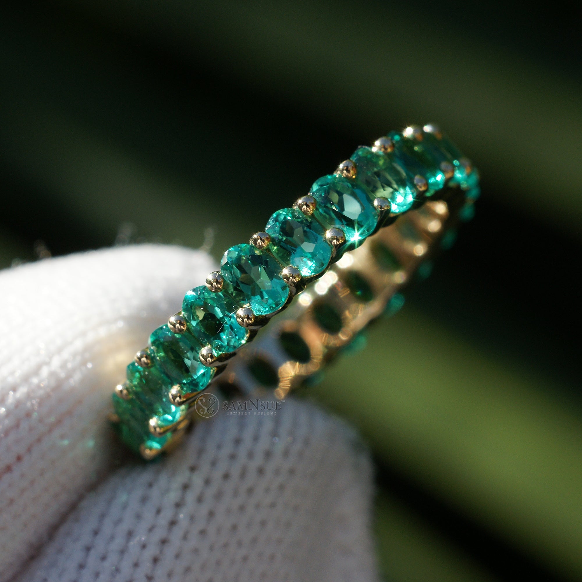 The Amelia Oval Eternity Band