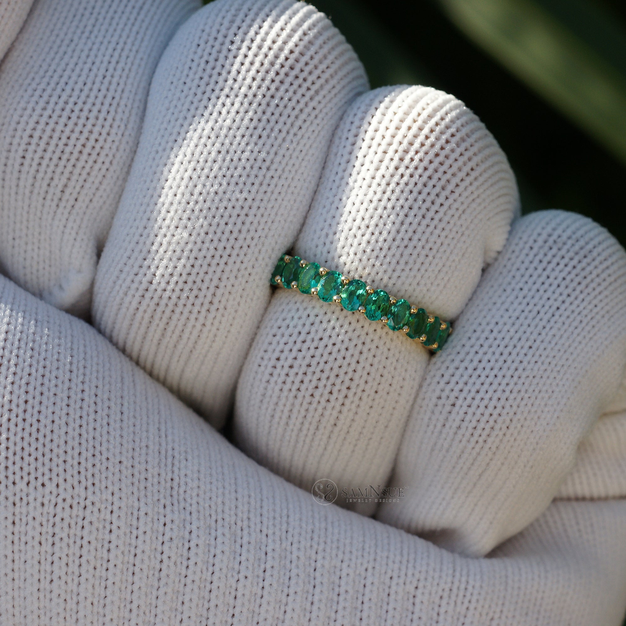 The Amelia Oval Eternity Band