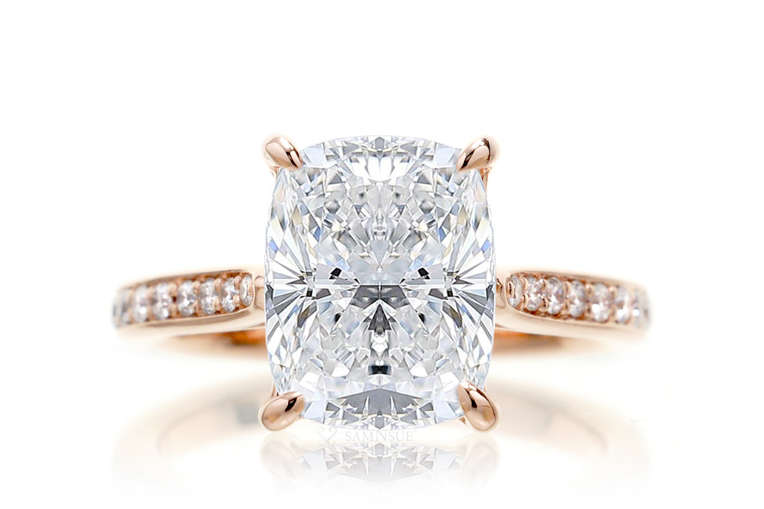 The Emily Cushion Diamond Ring (Lab-Grown)