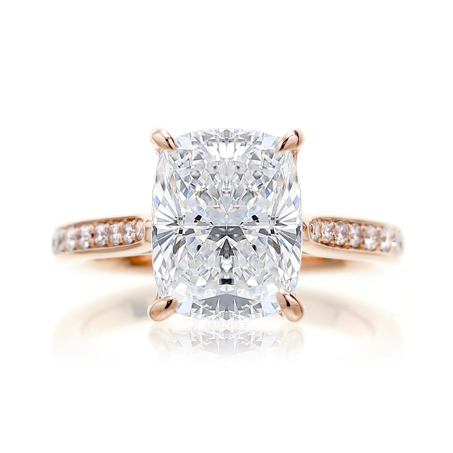 The Emily Cushion Diamond Ring (Lab-Grown)