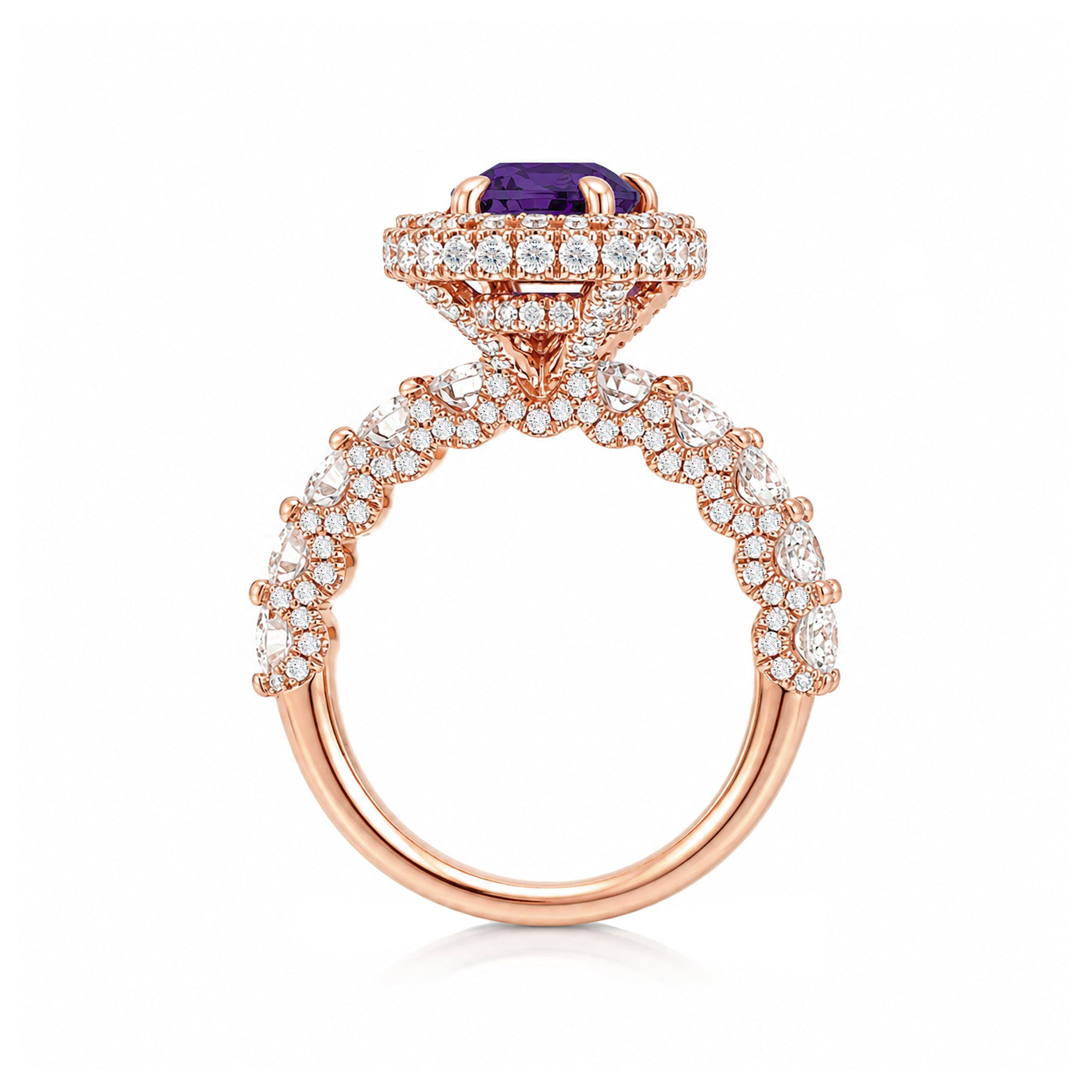 The Florence Oval Amethyst Ring