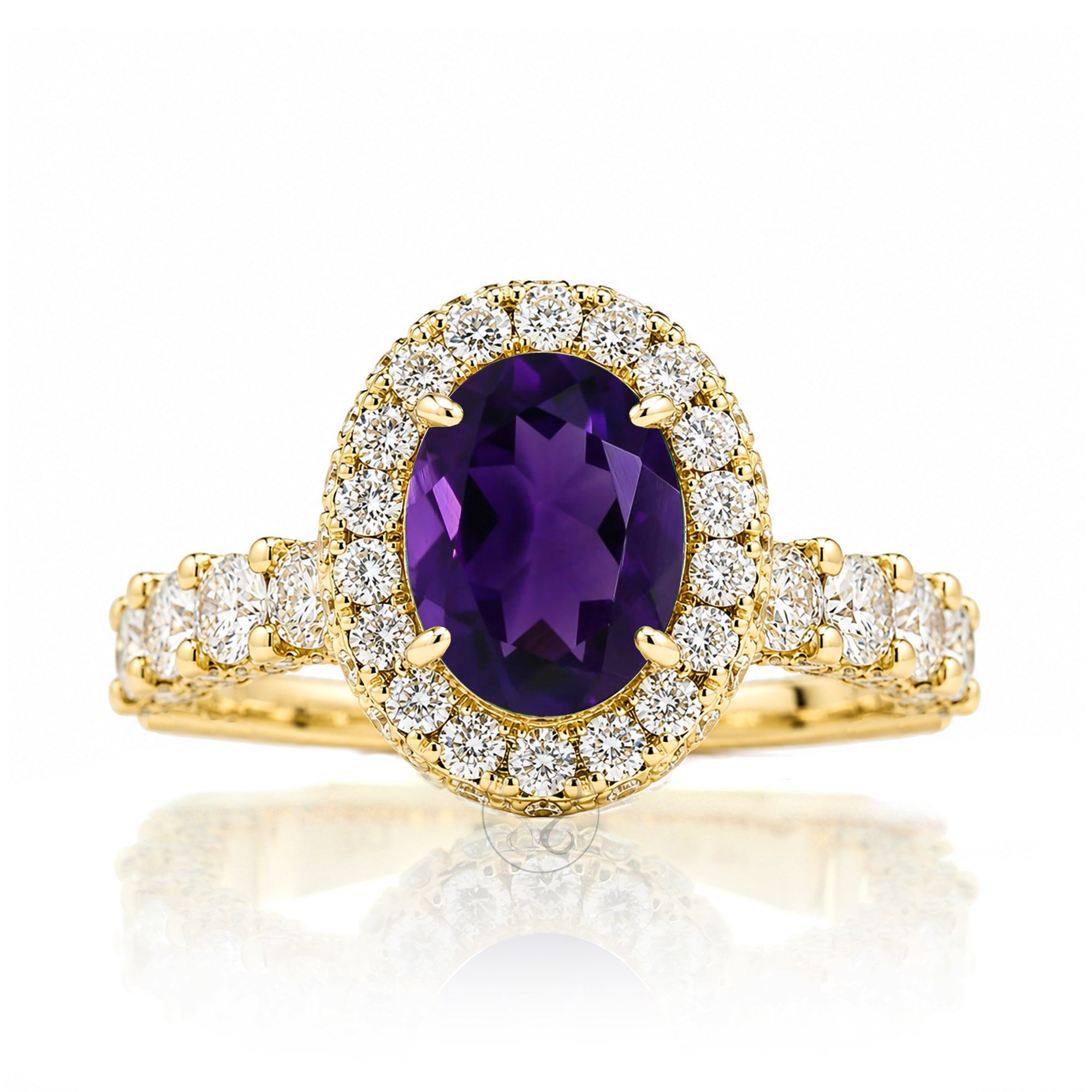 The Florence Oval Amethyst Ring