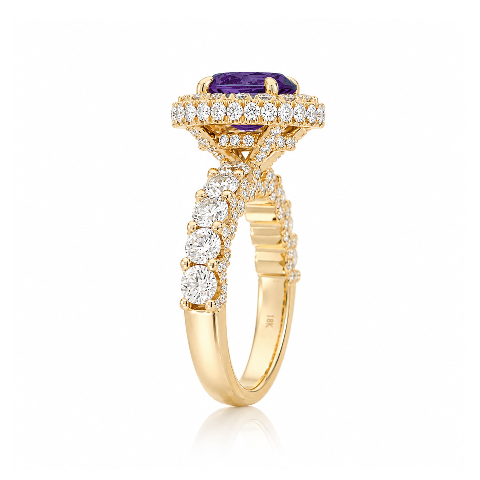 The Florence Oval Amethyst Ring