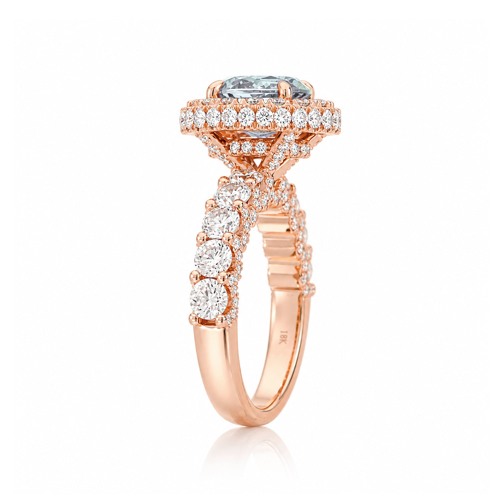 The Florence Oval Aquamarine Ring