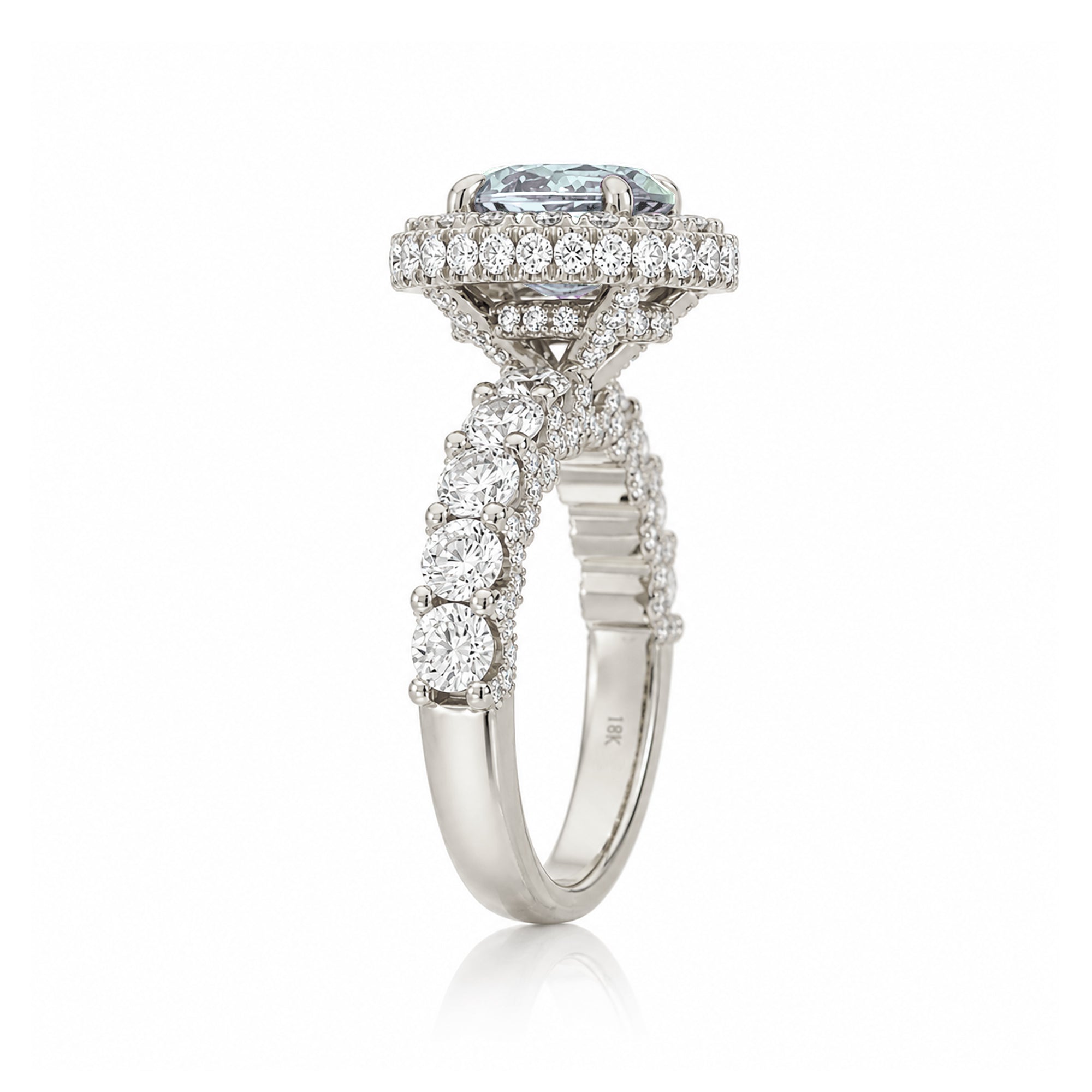 The Florence Oval Aquamarine Ring